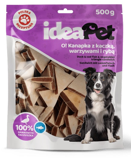 IdeaPet kanapka z kaczką, warzywami i rybą 500g - wysoka zawartość mięsa i ryby - Image 2