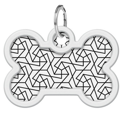 Collar WauDog Smart ID Zawieszka z QR-paszportem kość 4x3cm geometria - Image 2
