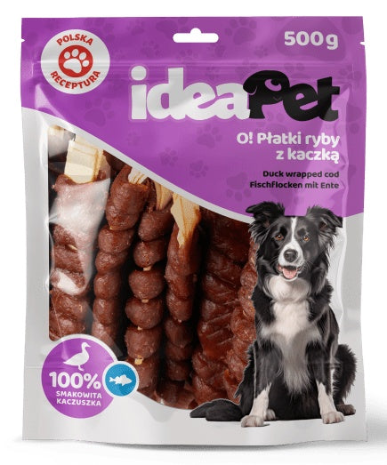 IdeaPet płatki ryby z kaczką 500 g - duoproteinowy przysmak do nagradzania - Image 2