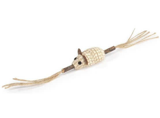 Camon Cat Toy Matatabi kij z myszą jutową - podwójny stymulant do gryzienia i zabawy - Image 2