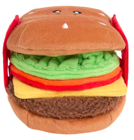 ZippyPaws Snufflerz Cheeseburger - pluszowa zabawka węchowa bez piszczałki - Image 2