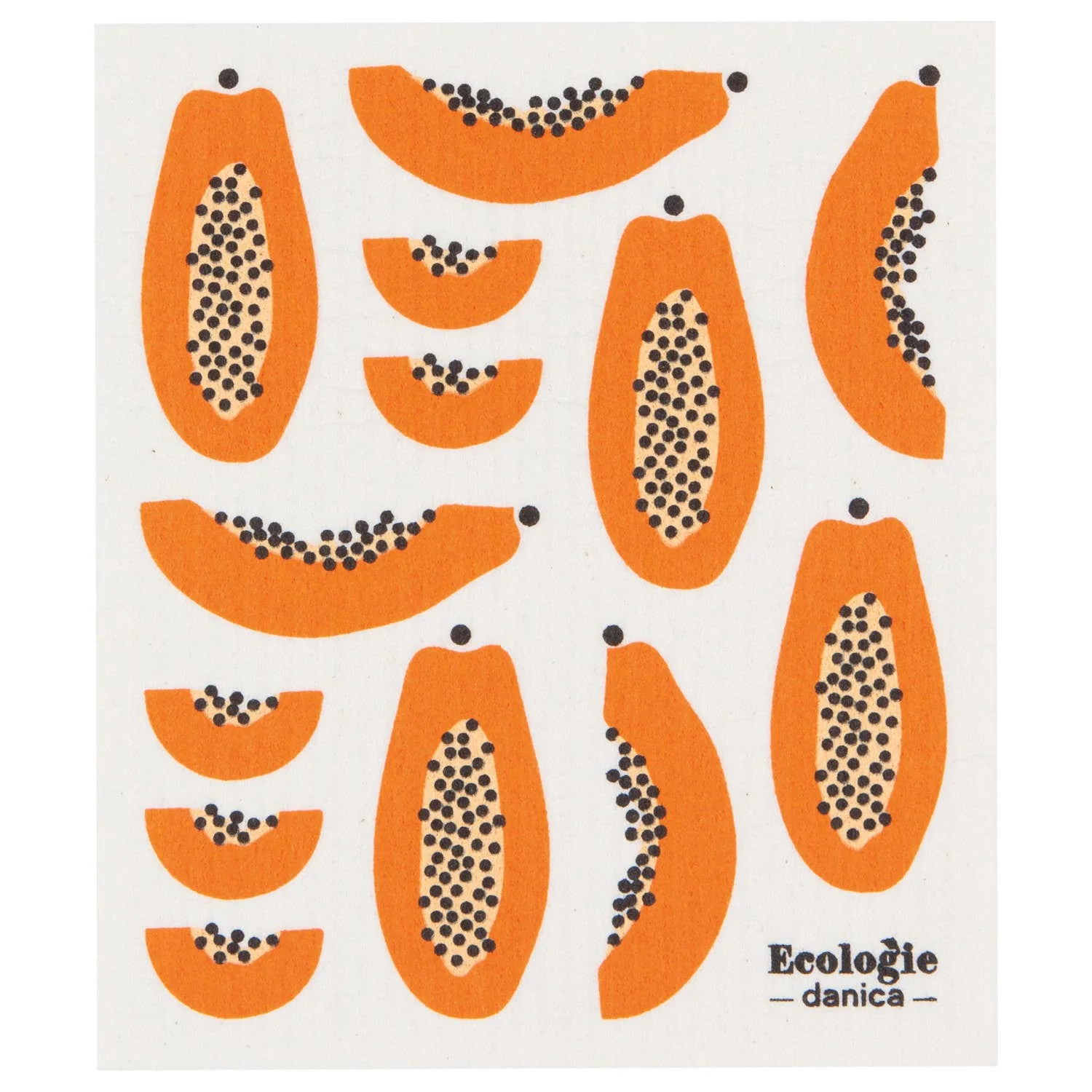 Papaya Swedish Dishcloth - Image 2