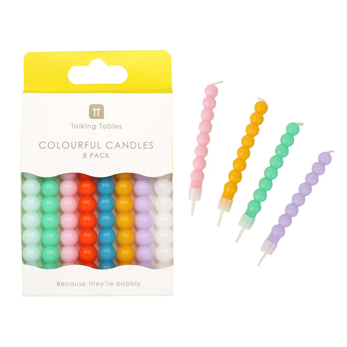 Bobble Birthday Candles – 8 Pack | Cake Candle |