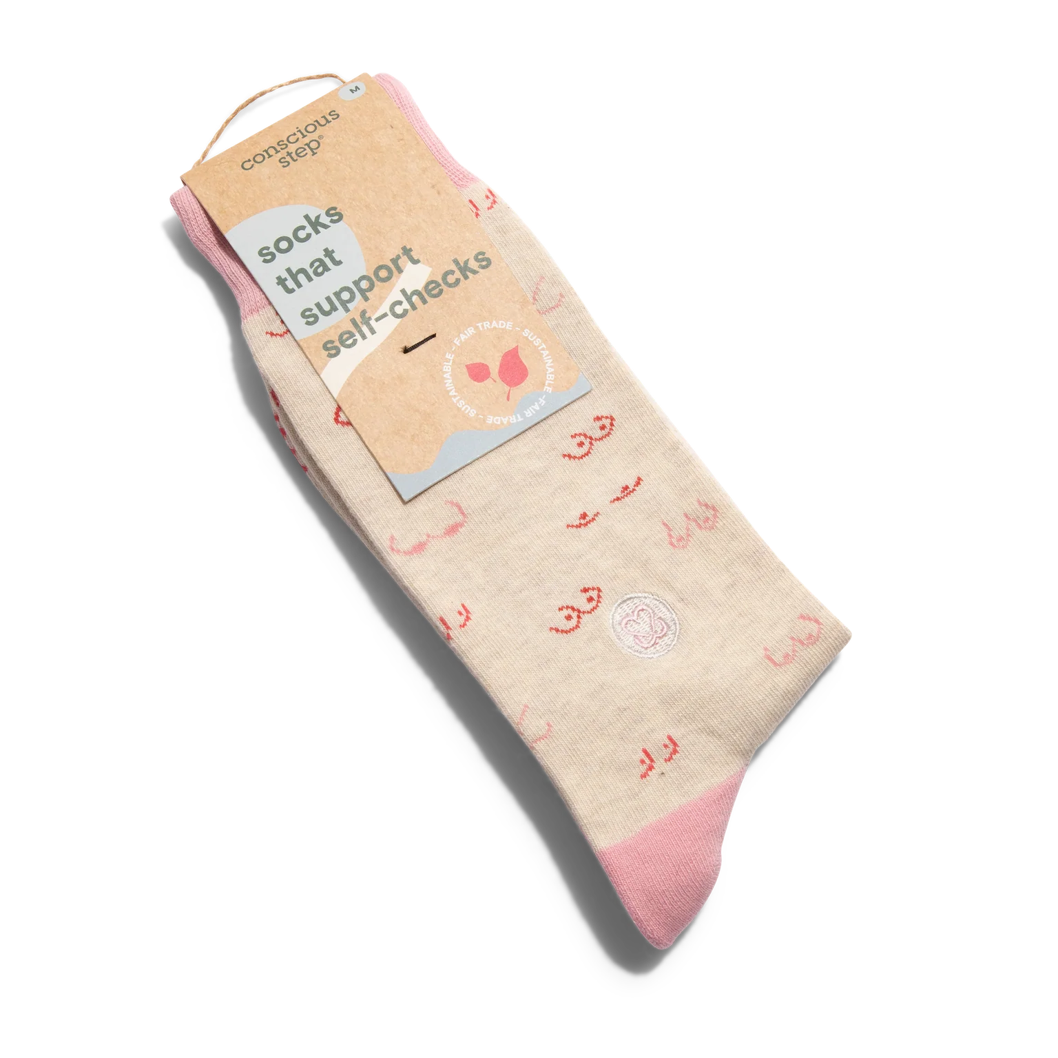 Socks that Support Self-Checks (Pink Tatas) - Image 2
