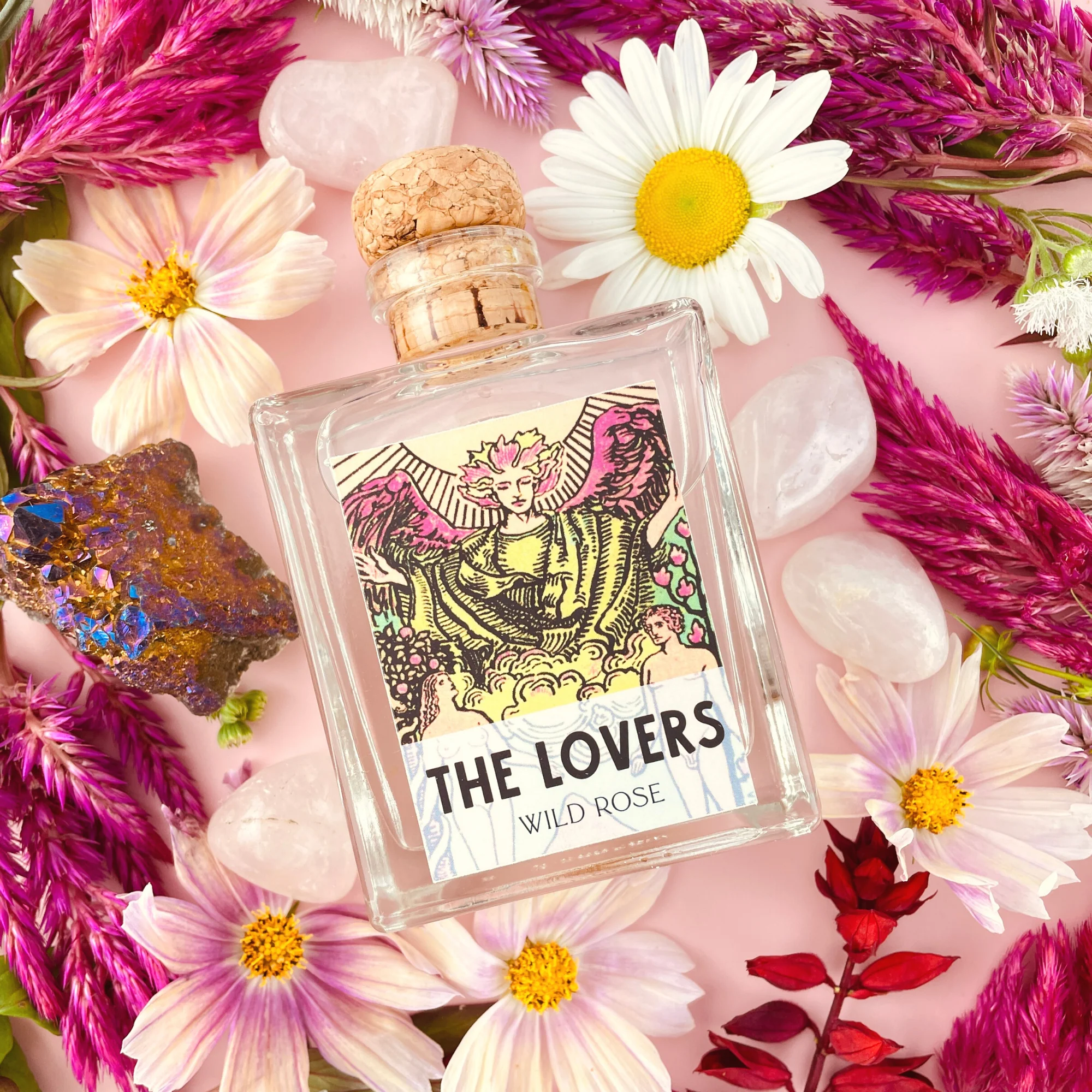 The Lovers Tarot Card Home Reed Diffuser - Image 1