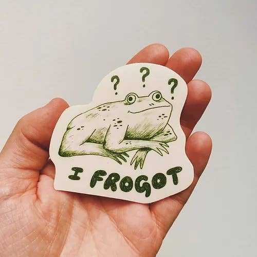 Sticker - I frogot - Image 1