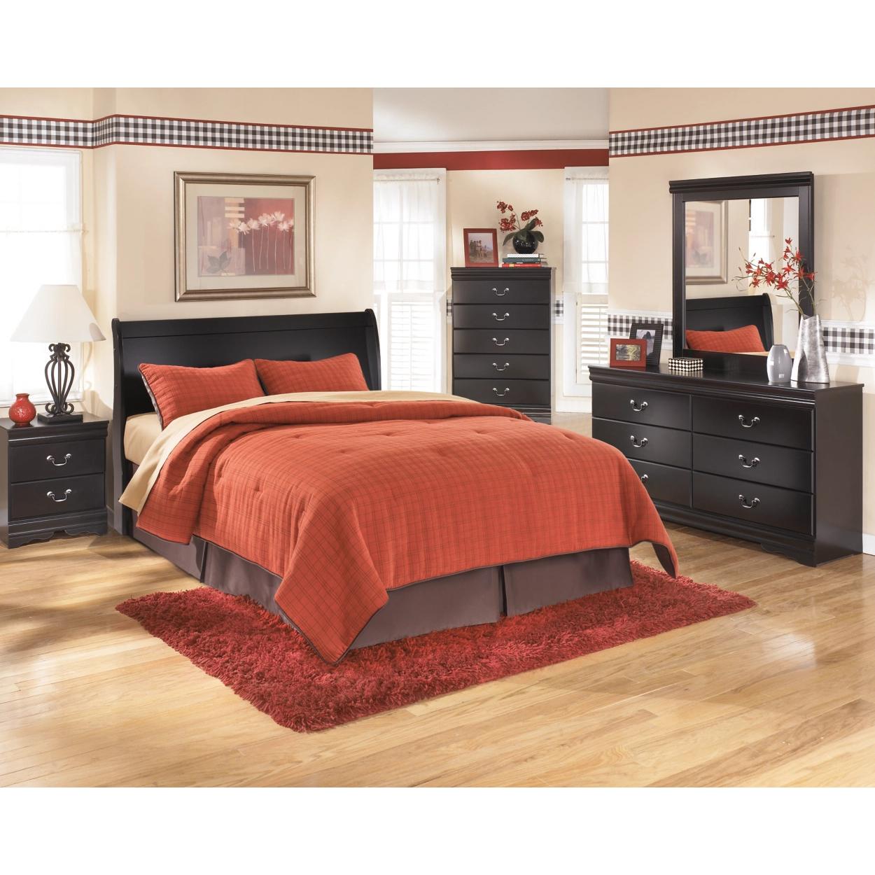 Signature Design by Ashley Huey Vineyard B128B21 5 pc Queen Sleigh Bedroom Set - Image 1