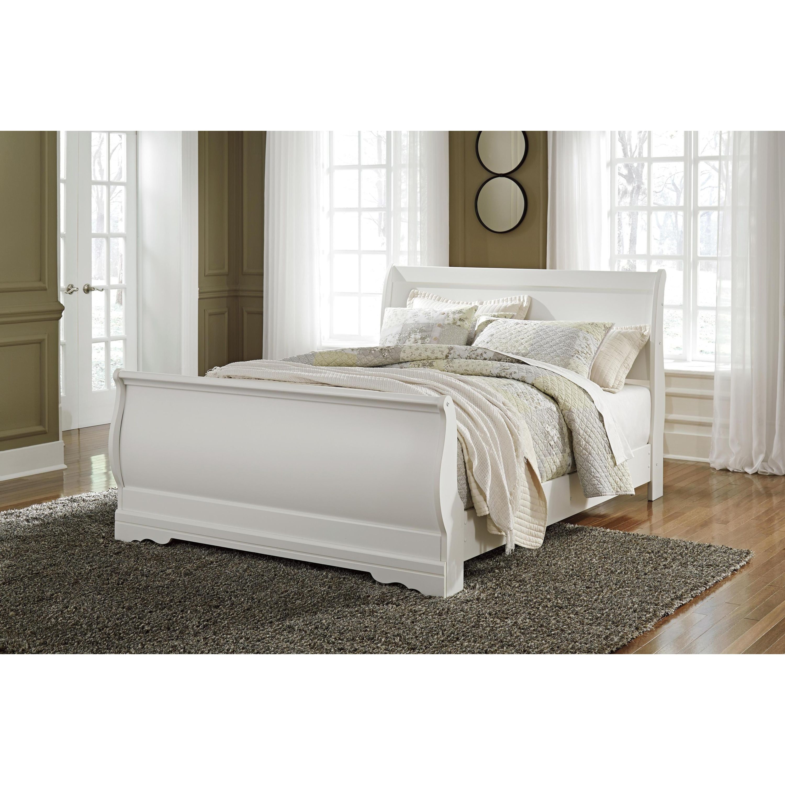 Signature Design by Ashley Anarasia B129B12 5 pc Queen Sleigh Bedroom Set - Image 2