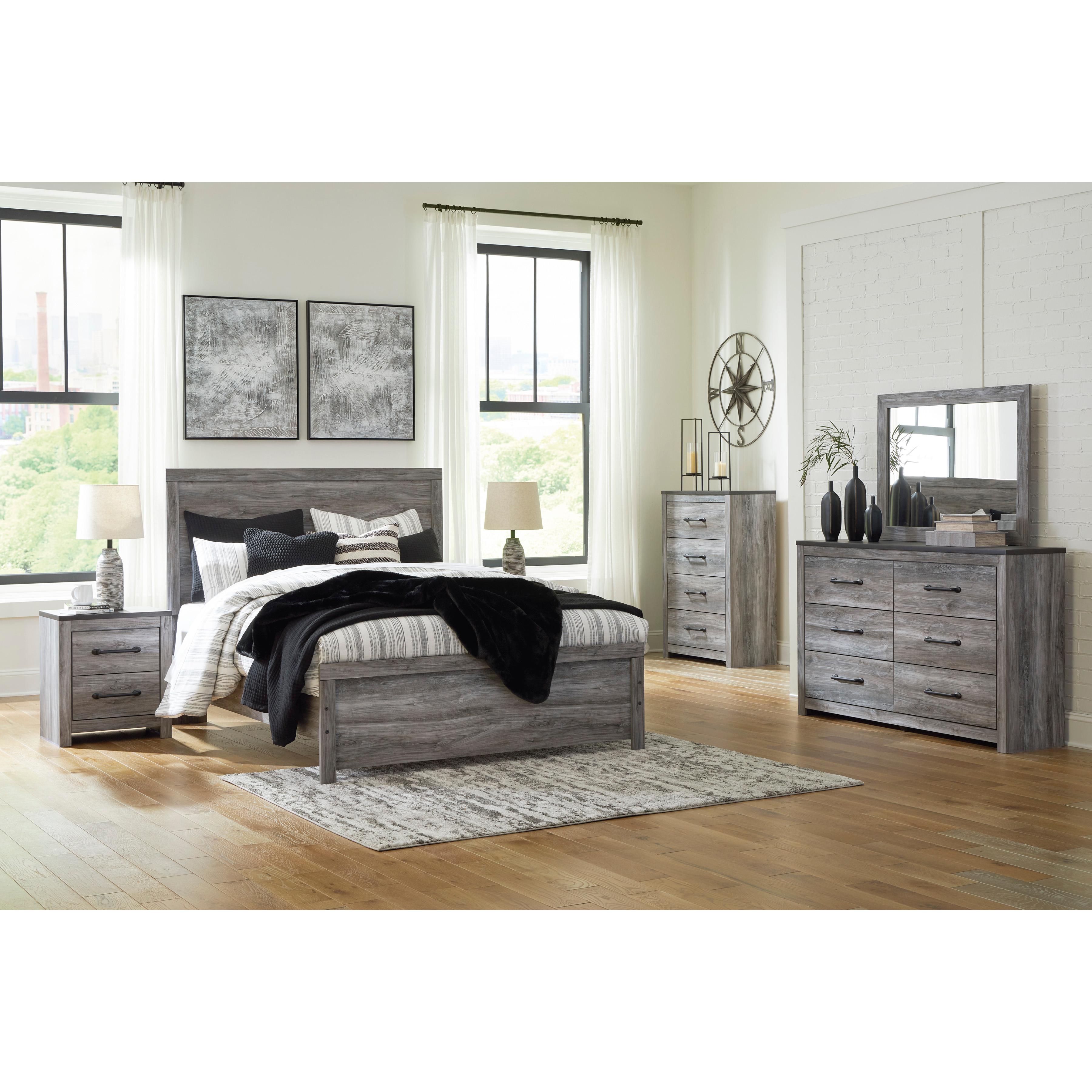 Signature Design by Ashley Bronyan B1290 7 pc Queen Panel Bedroom Set - Image 1
