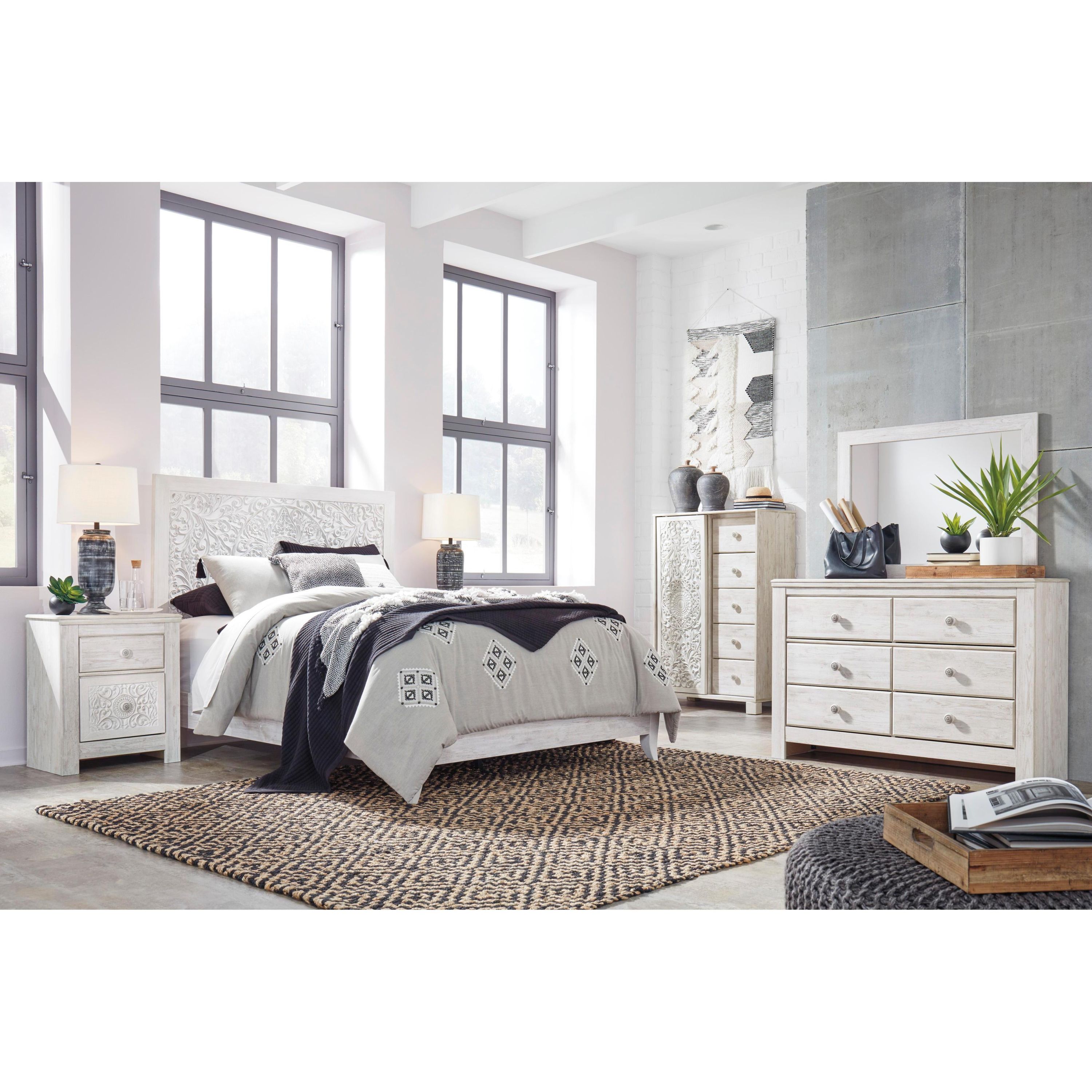 Signature Design by Ashley Paxberry B181B16 6 pc Queen Panel Bedroom Set - Image 1