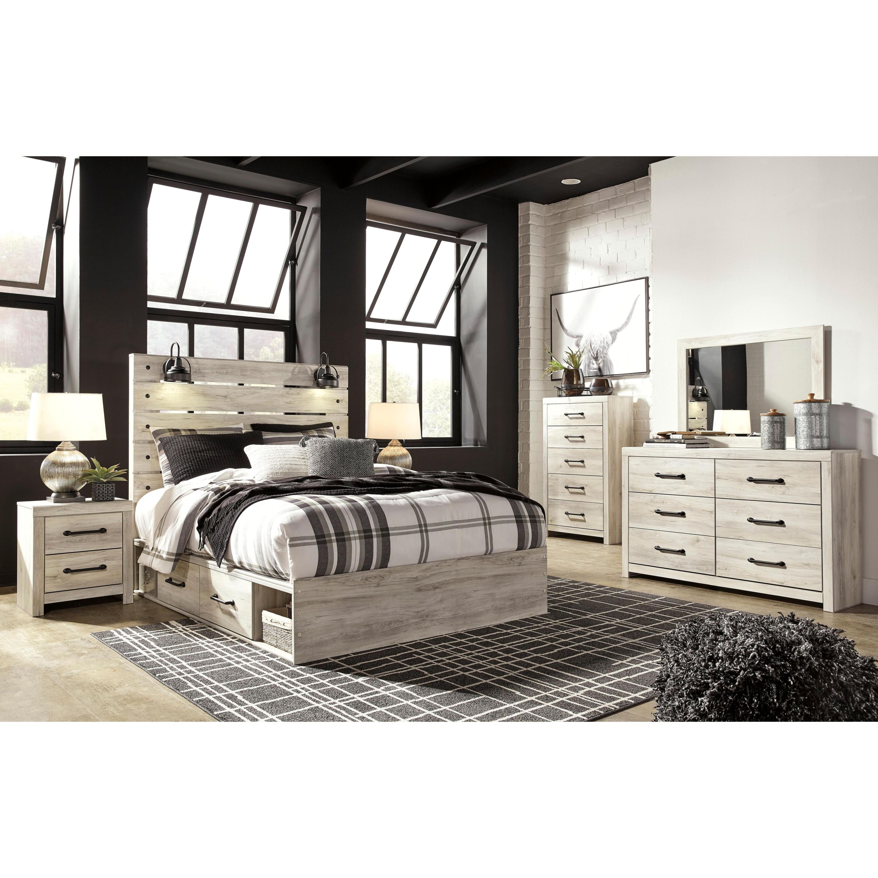 Signature Design by Ashley Cambeck B192B51 6 pc Queen Panel Storage Bedroom Set - Image 1