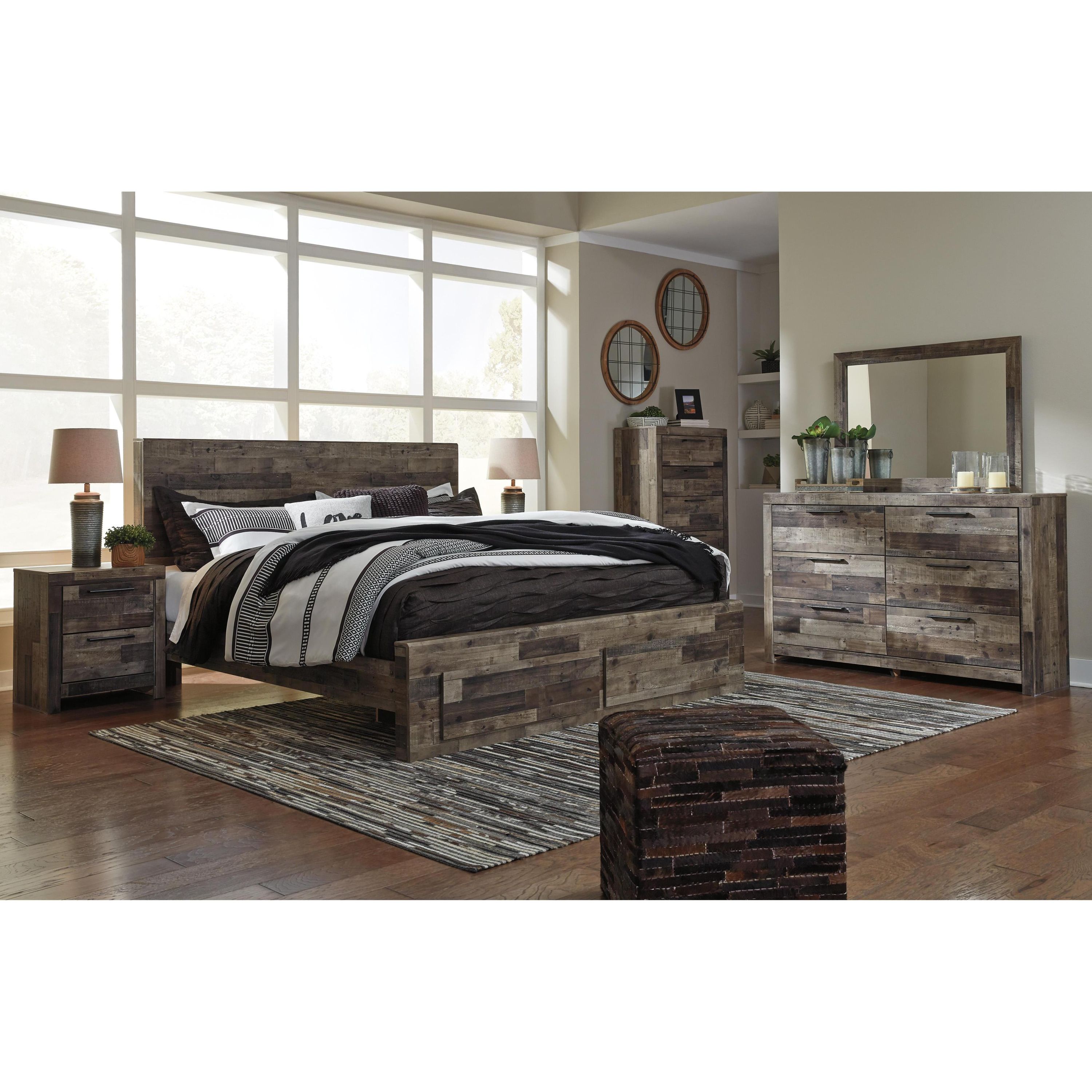 Benchcraft Derekson B200B41 6 pc King Panel Storage Bedroom Set