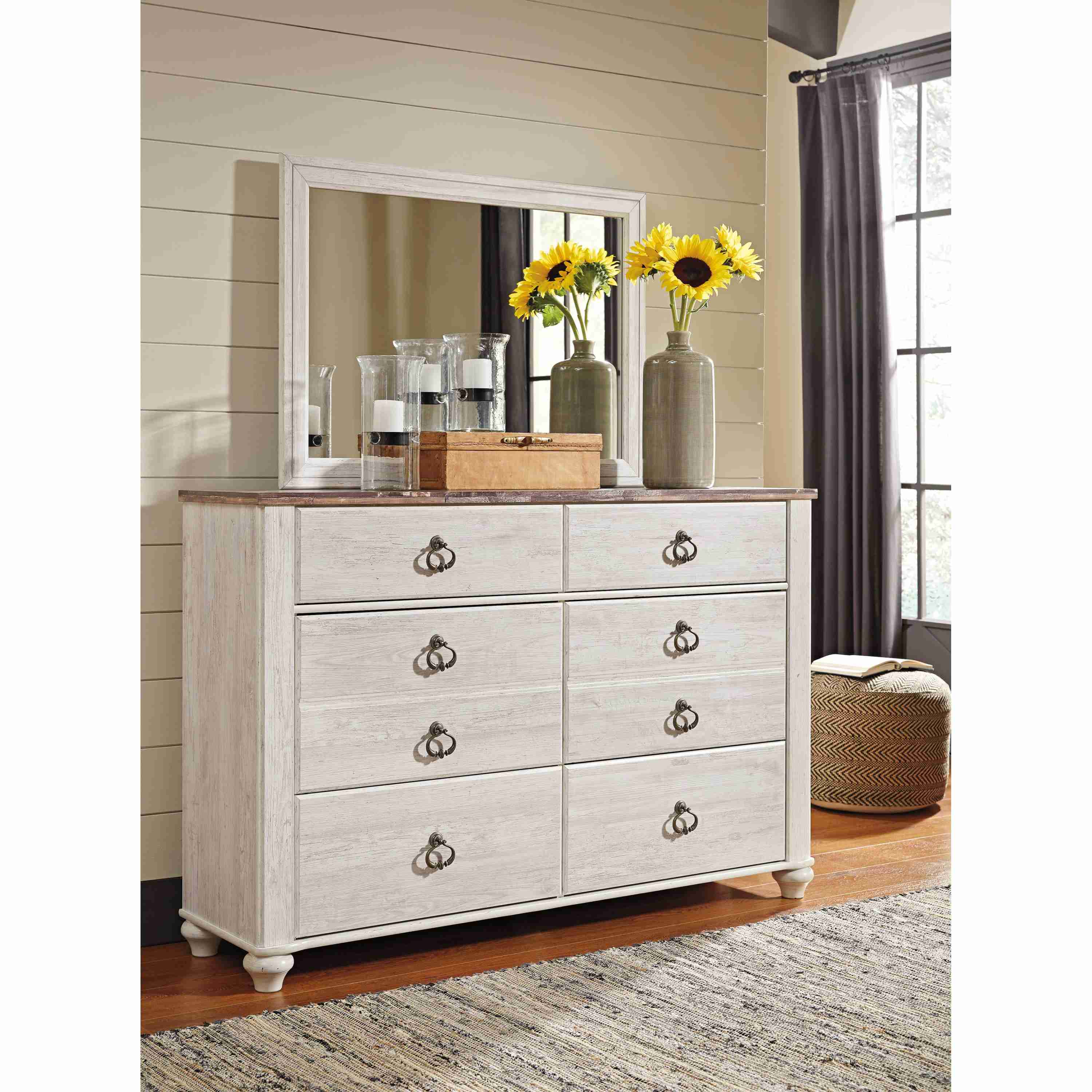 Signature Design by Ashley Willowton B267B35 7 pc Queen Panel Bedroom Set - Image 3