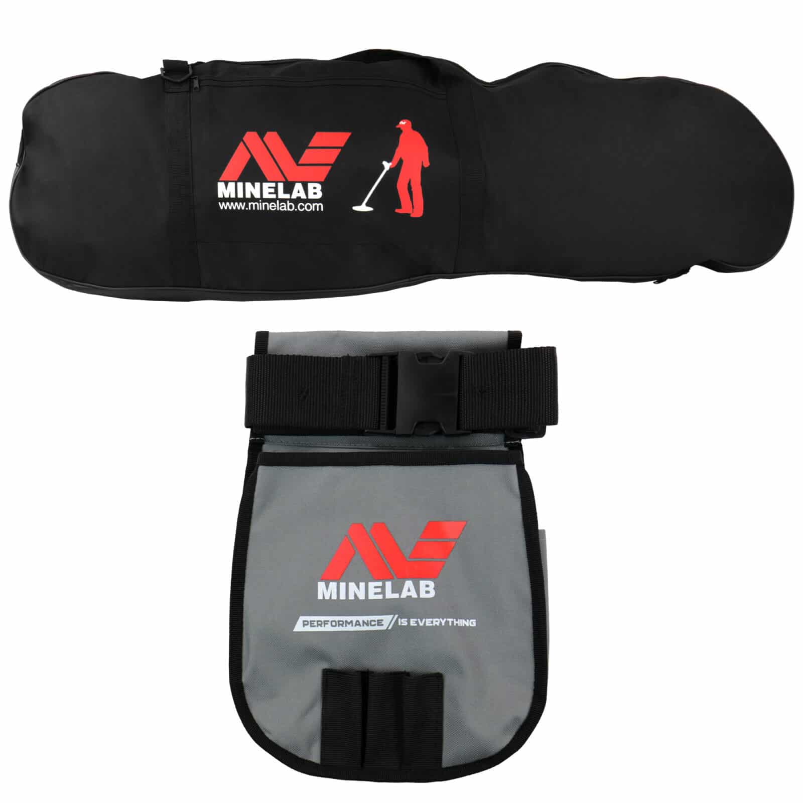 Minelab Black Padded Carry Bag with Finds Pouch Bundle - Image 1