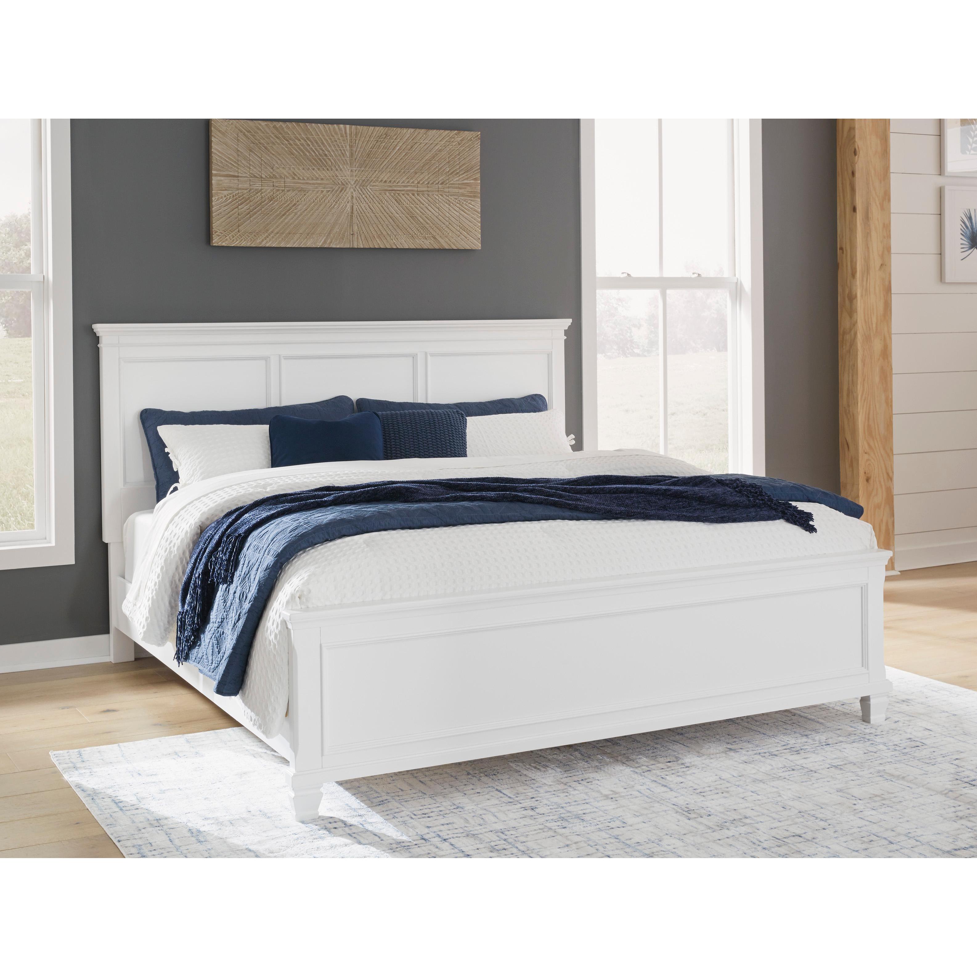 Signature Design by Ashley Fortman B680 7 pc Queen Panel Bedroom Set - Image 2