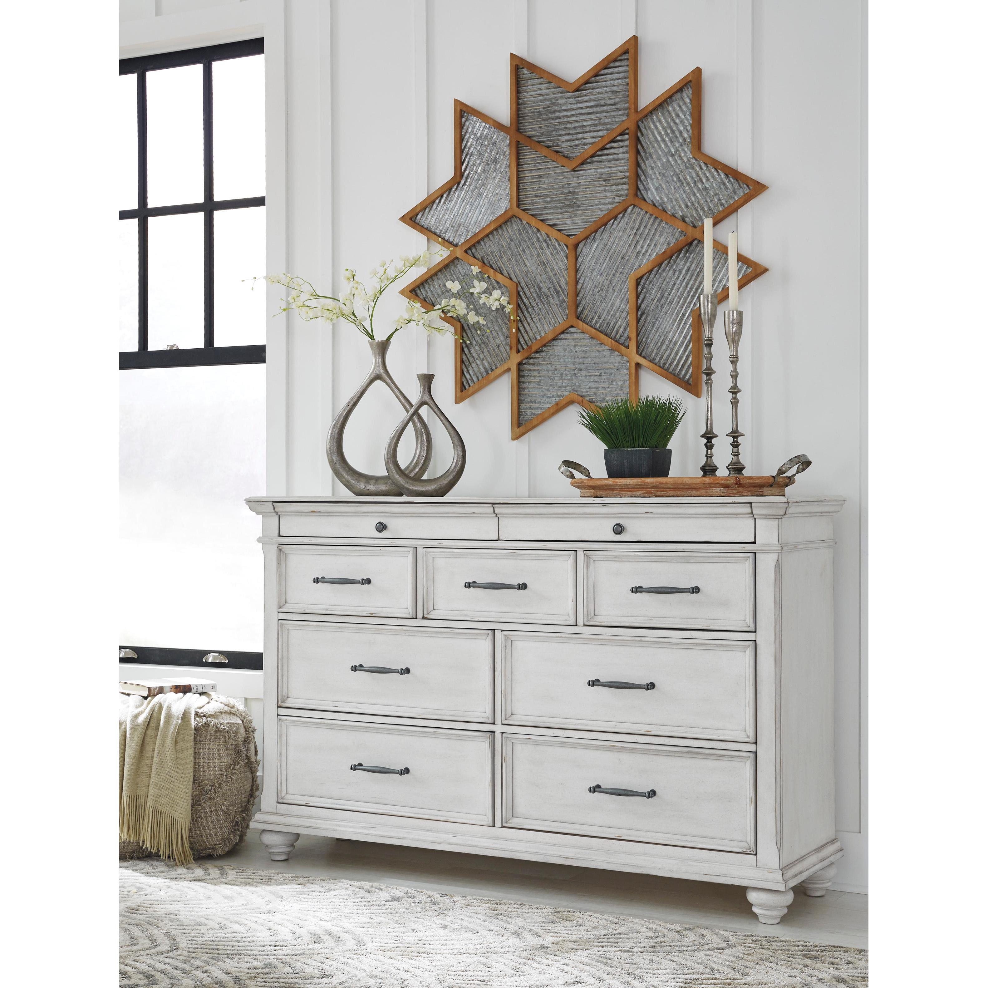 Benchcraft Kanwyn B777B17 5 pc Queen Upholstered Panel Bedroom Set - Image 3