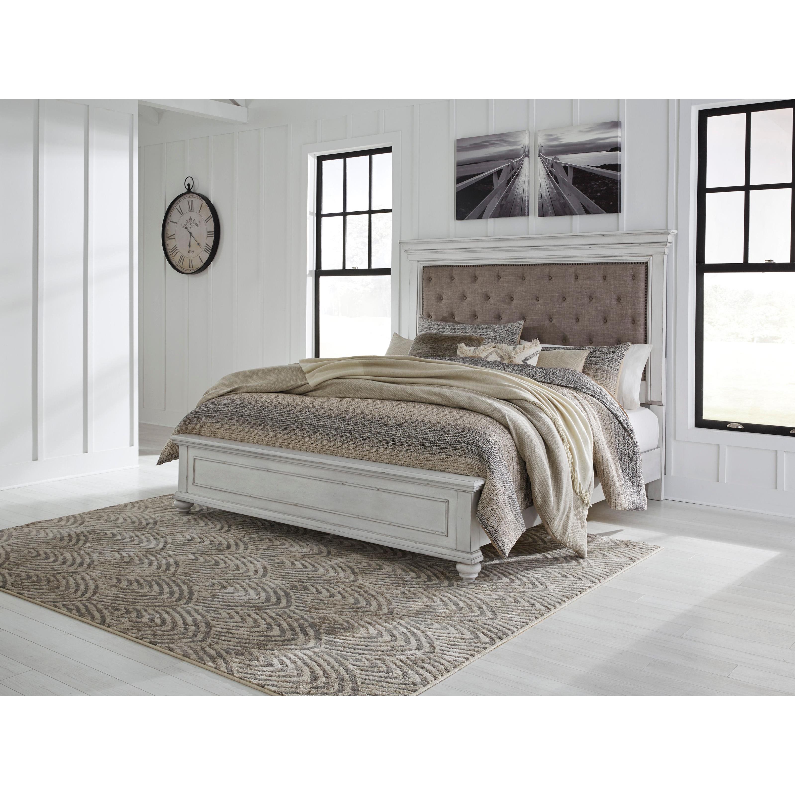 Benchcraft Kanwyn B777B5 5 pc Queen Upholstered Panel Bedroom Set - Image 2