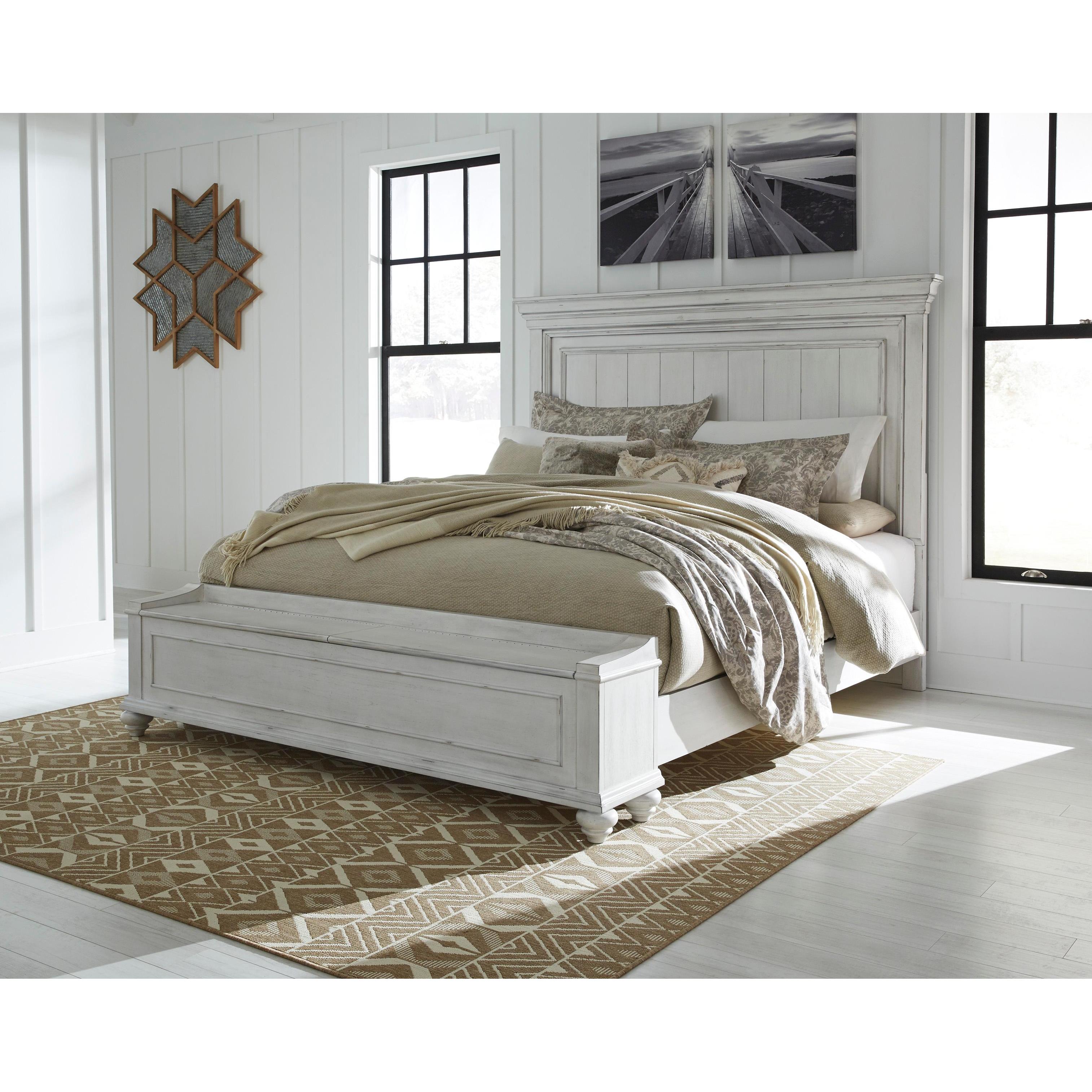 Benchcraft Kanwyn B777B7 5 pc Queen Panel Storage Bedroom Set - Image 2