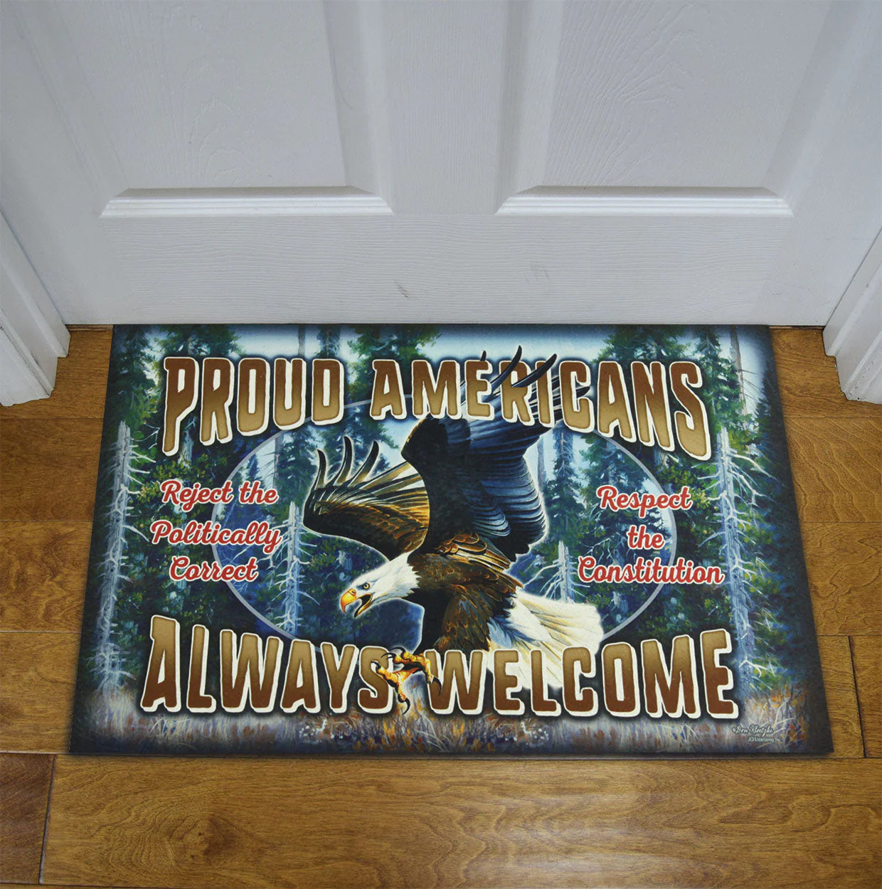 Door Mat Rubber 26in x 17in-Proud Americans - Image 3