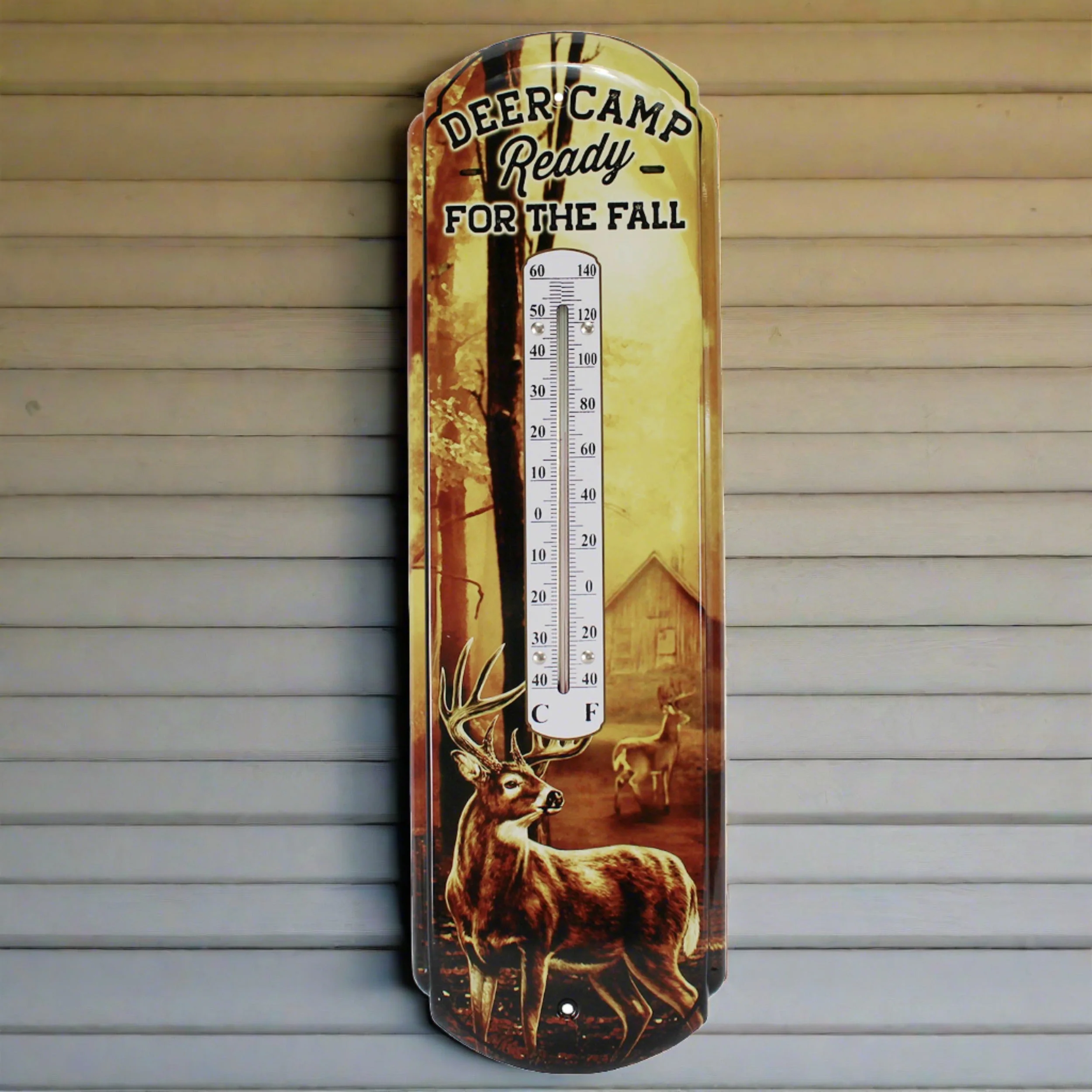 Tin Thermometer-Deer Camp 2