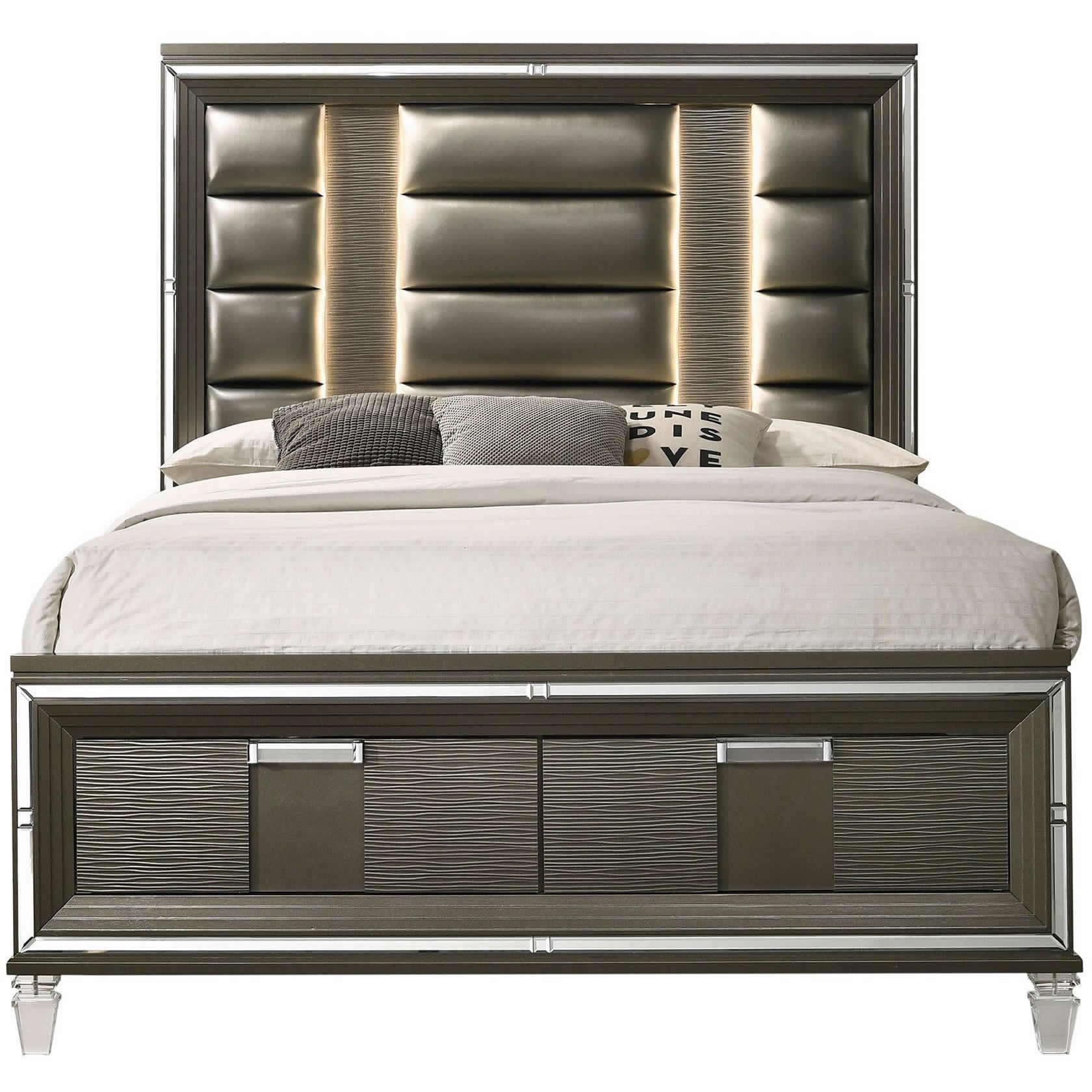 Elements International Twenty Nine TN600 7 pc Queen Platform Bedroom Set - Image 2