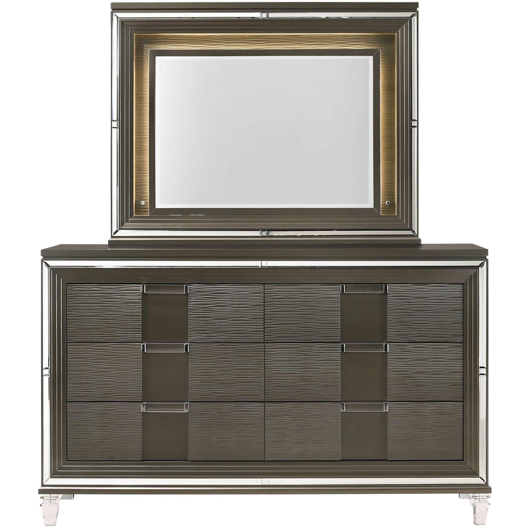 Elements International Twenty Nine TN600 7 pc Queen Platform Bedroom Set - Image 3