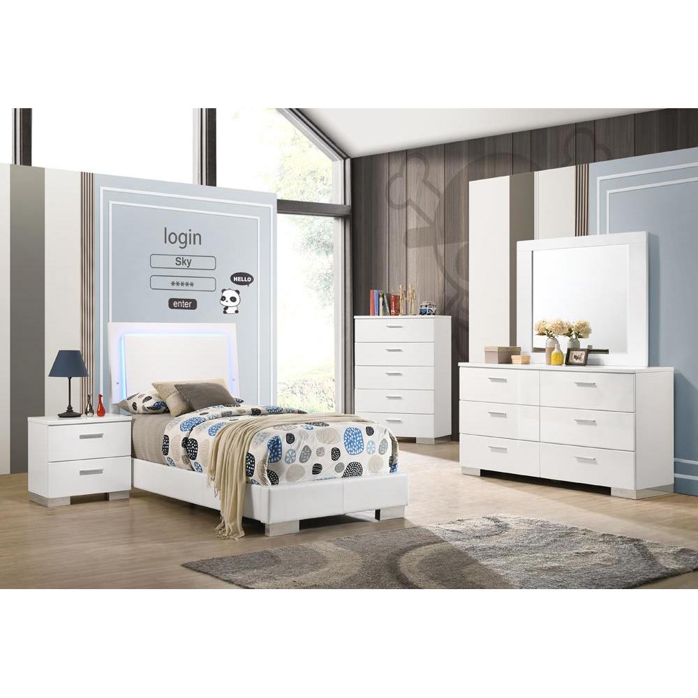 Coaster Furniture Felicity 203500T-S4 6 pc Twin Bedroom Set - Image 1
