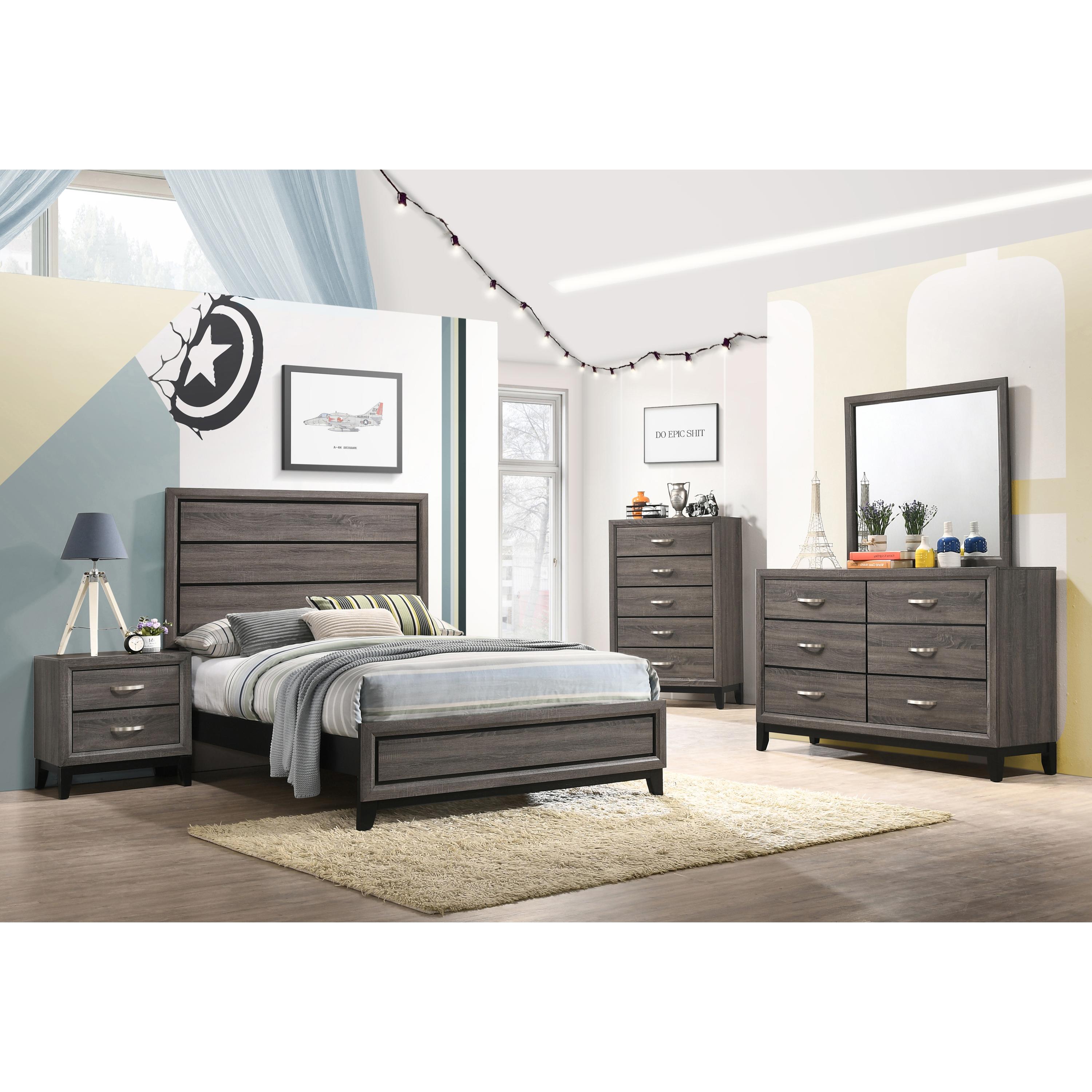 Coaster Furniture Watson 212421F-S4 6 pc Full Panel Bedroom Set - Image 1