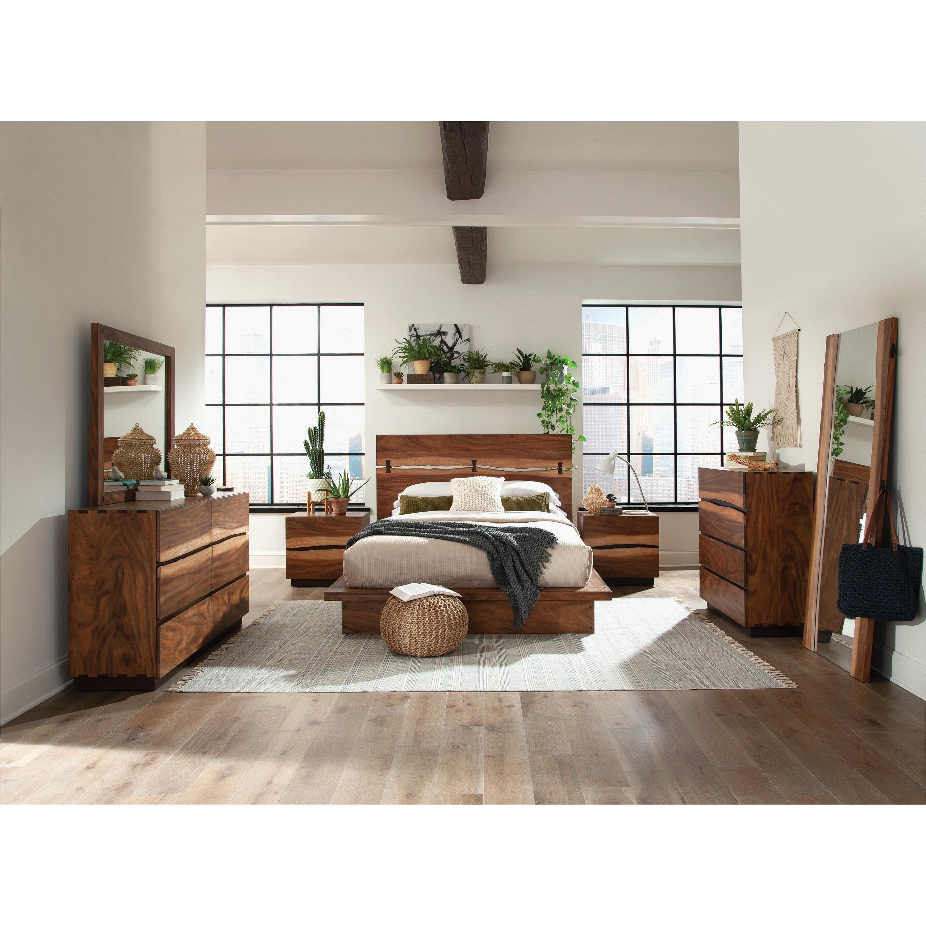 Coaster Furniture Winslow 223250KE-S4 6 pc King Platform Bedroom Set - Image 1