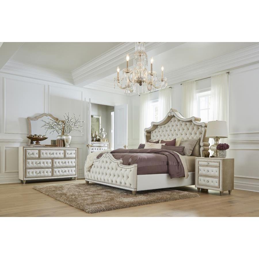 Coaster Furniture Antonella 223521KE-S5 7 pc King Panel Bedroom Set - Image 1