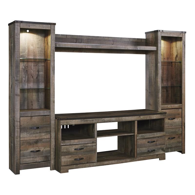 Signature Design by Ashley Trinell W446W2 4 pc Entertainment Center - Image 1