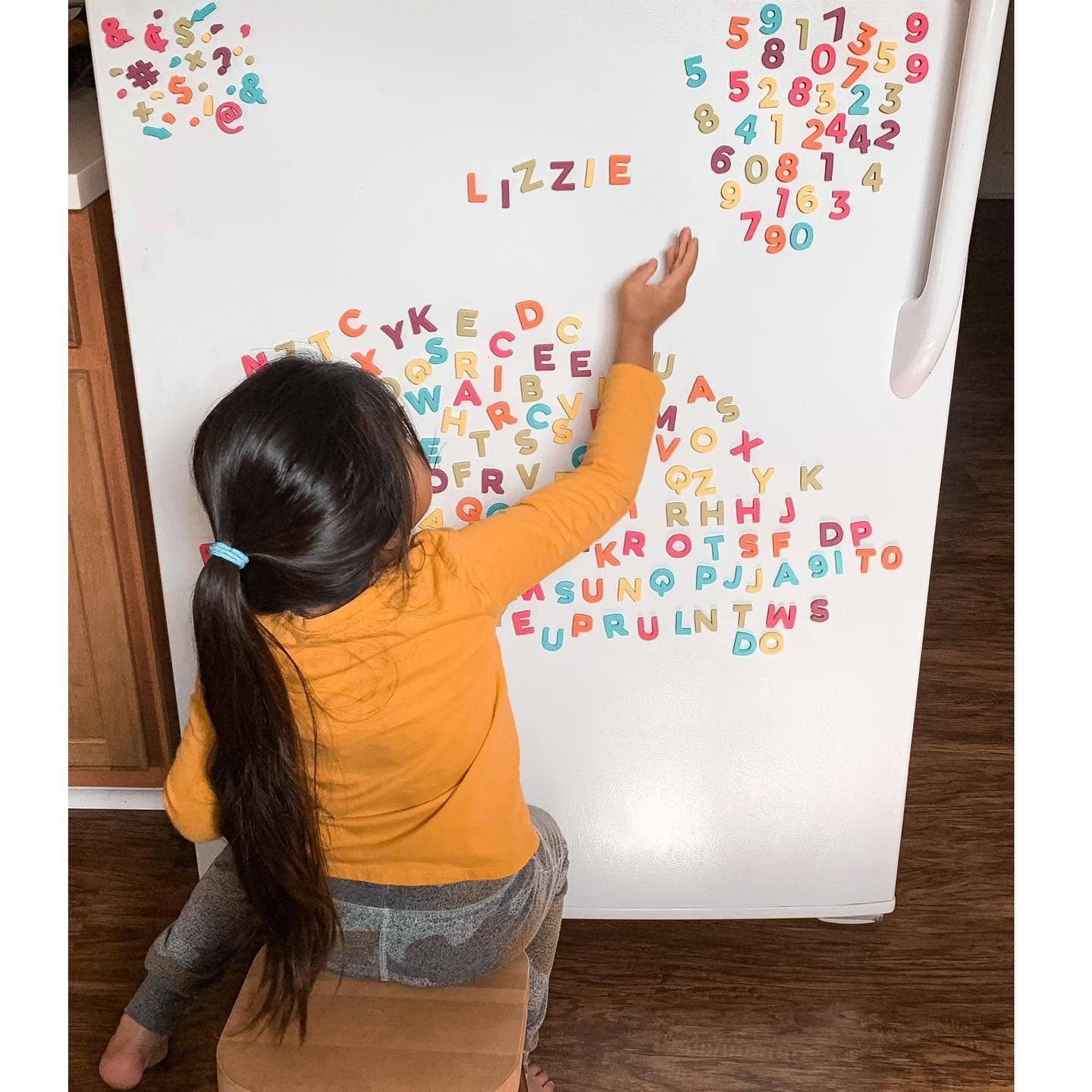 1" 200pc Rainbow Pop Magnetic Letters - Image 2