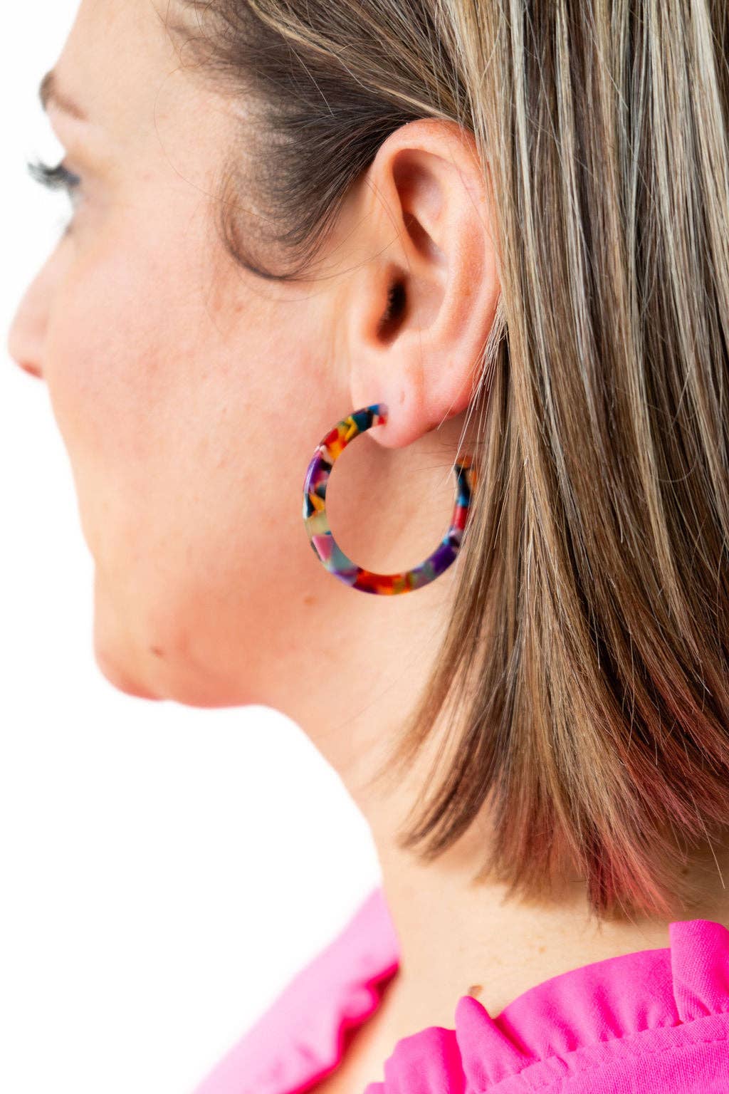 Camy Hoops - Fiesta // Earrings, Jewelry, Gifts, Best Seller - Image 3