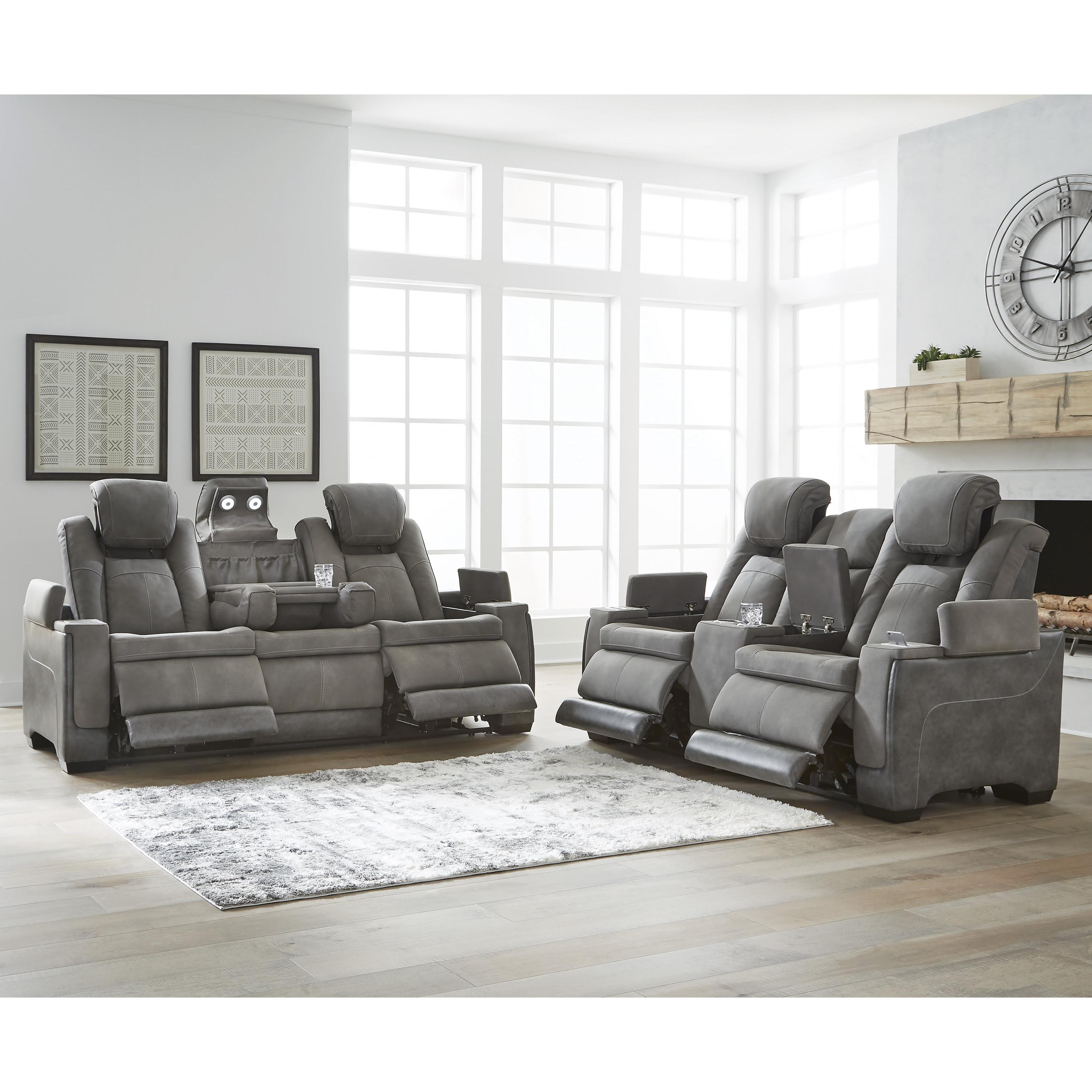 Signature Design by Ashley Next-Gen Durapella 22004S1 2 pc Power Reclining Living Room Set - Image 2
