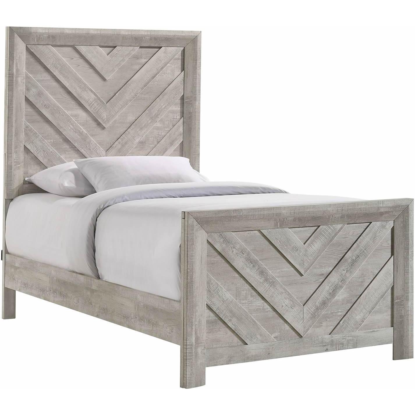 Elements International Ellen EL700 7 pc Twin Panel Bedroom Set - Image 2