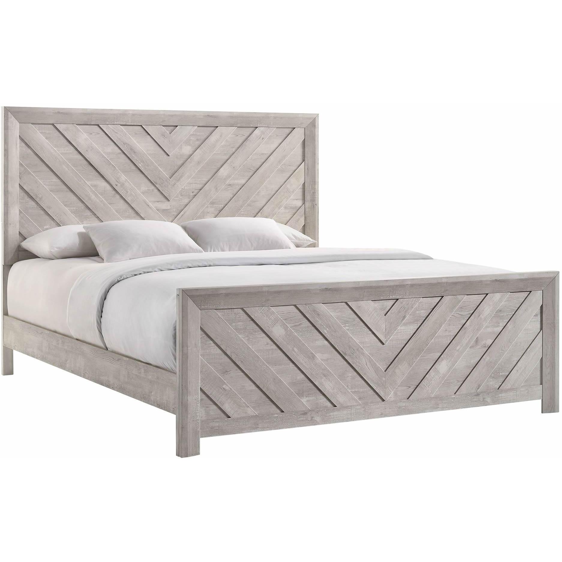 Elements International Ellen EL700 7 pc King Panel Bedroom Set - Image 2