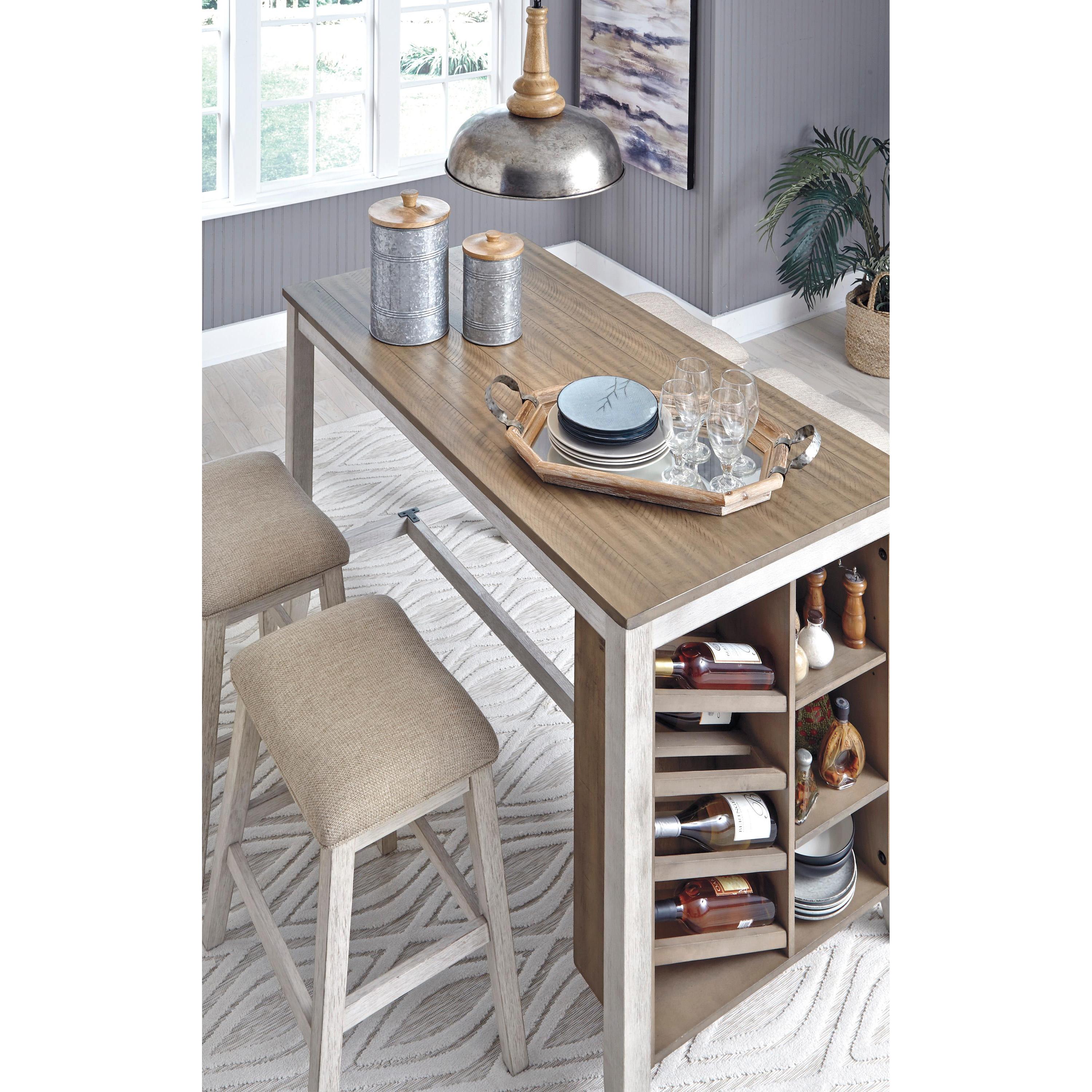 Signature Design by Ashley Skempton D394D3 5 pc Counter Height Dining Set - Image 2