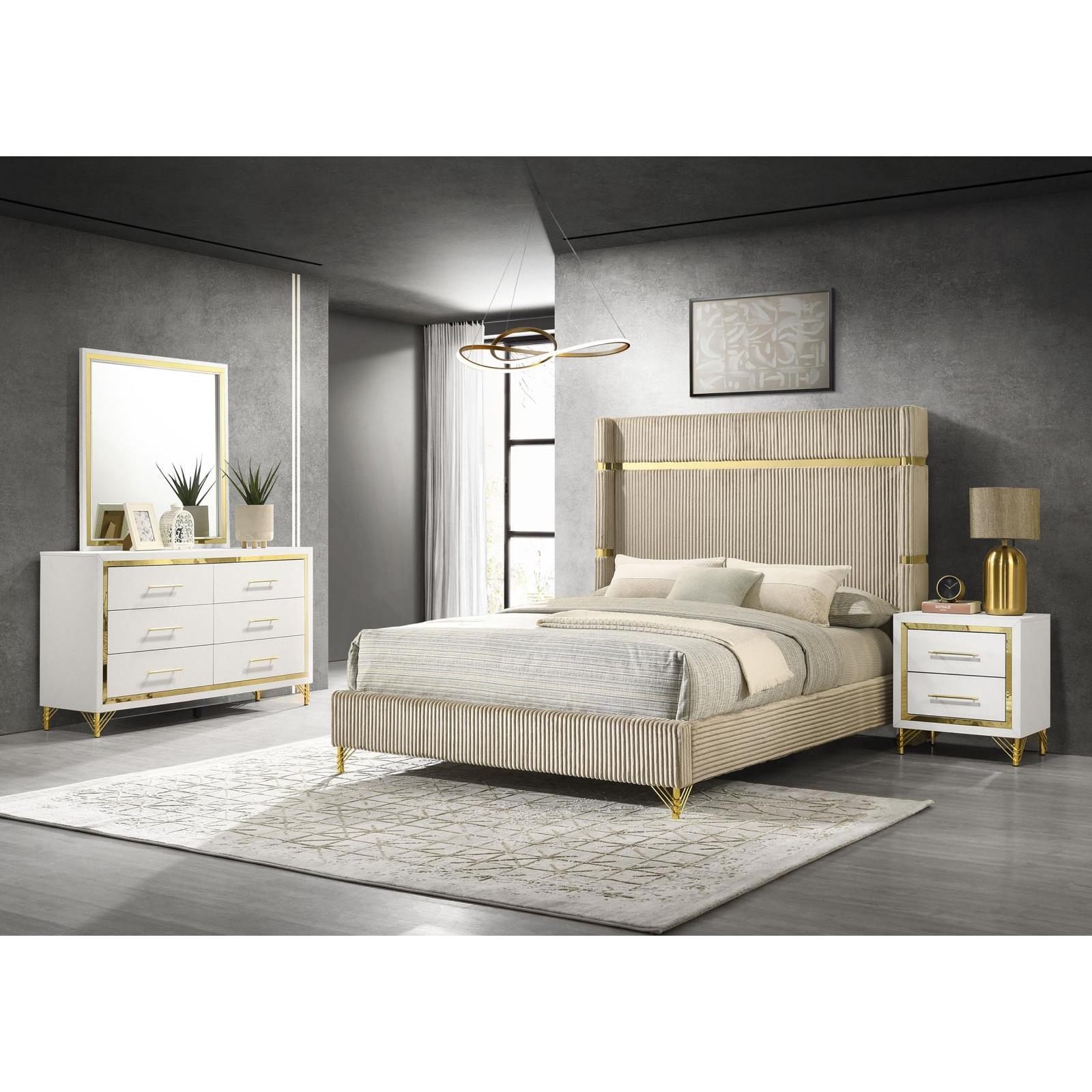 Coaster Furniture Lucia 224731KE-S4 6 pc King Panel Bedroom Set - Image 1