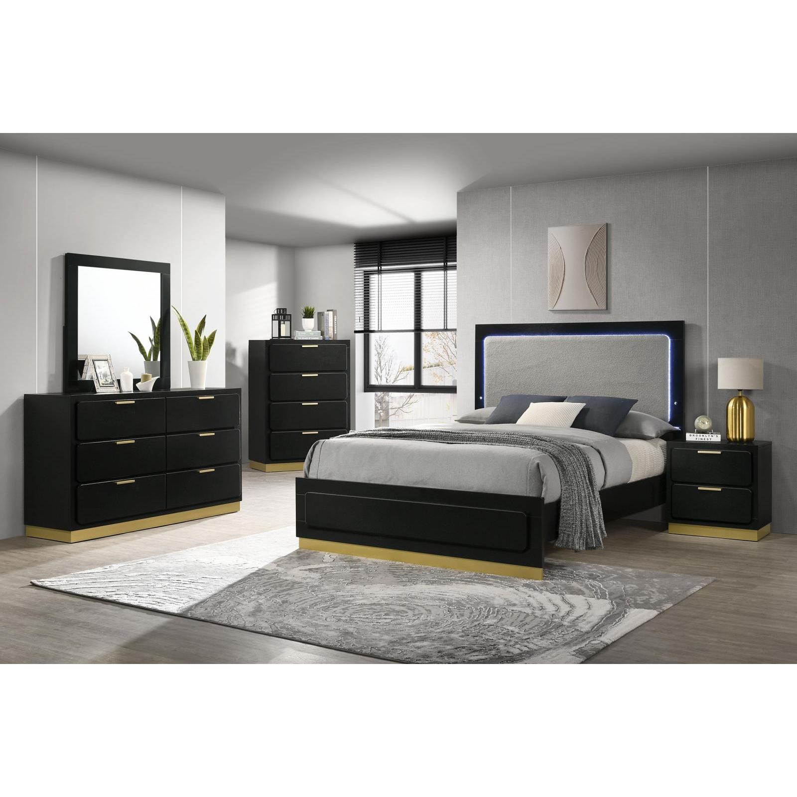Coaster Furniture Caraway 224781KE-S5 7 pc King Panel Bedroom Set - Image 1