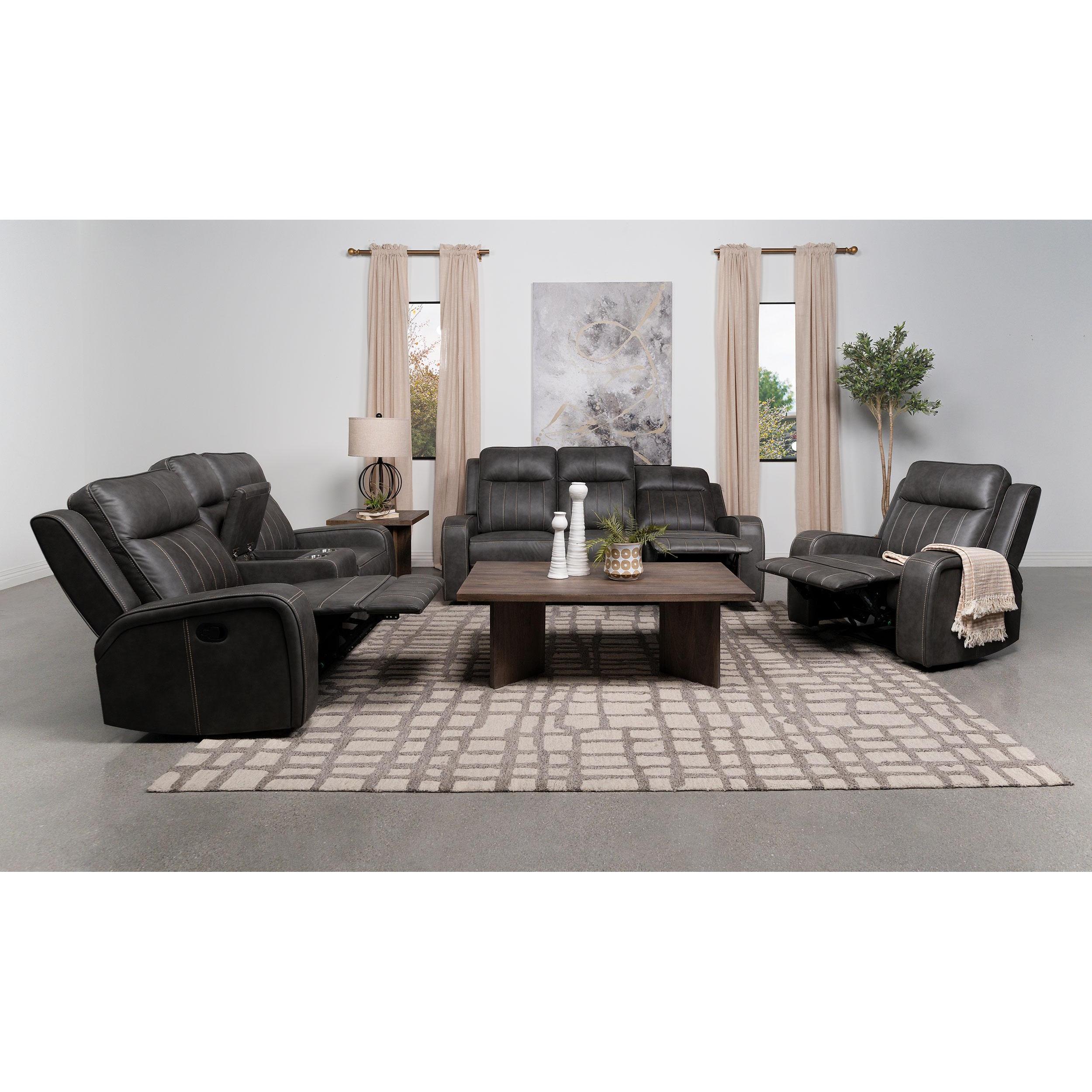 Coaster Furniture Raelynn 603191-S3 3 pc Reclining Living Room Set - Image 2