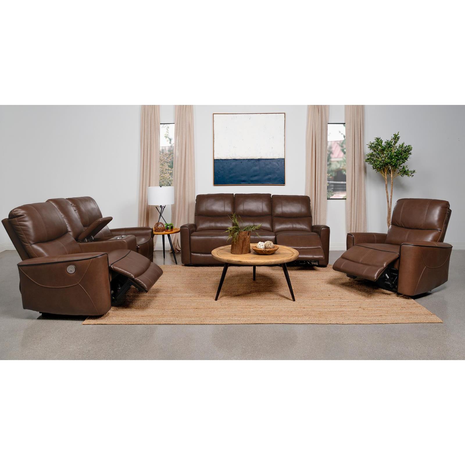 Coaster Furniture Greenfield 610264P-S3 3 pc Power Reclining Living Room Set - Image 2