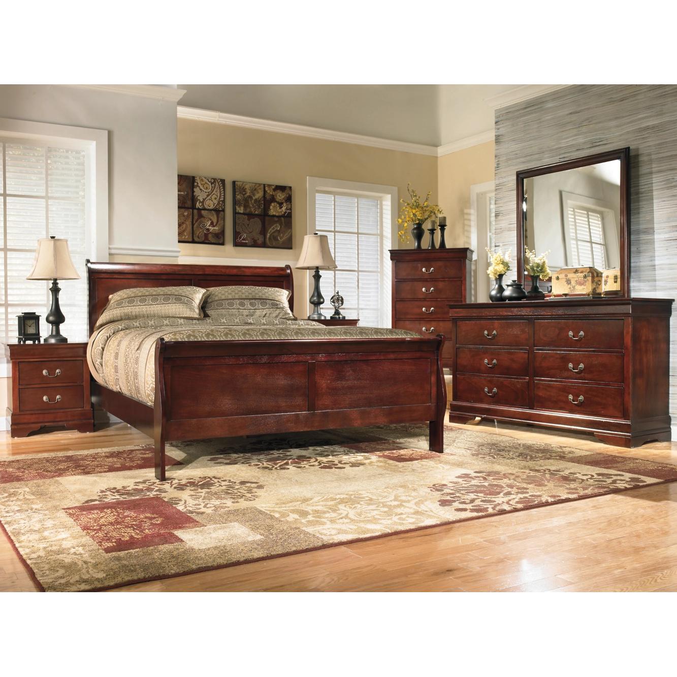Signature Design by Ashley Alisdair B376B21 5 pc King Sleigh Bedroom Set - Image 1