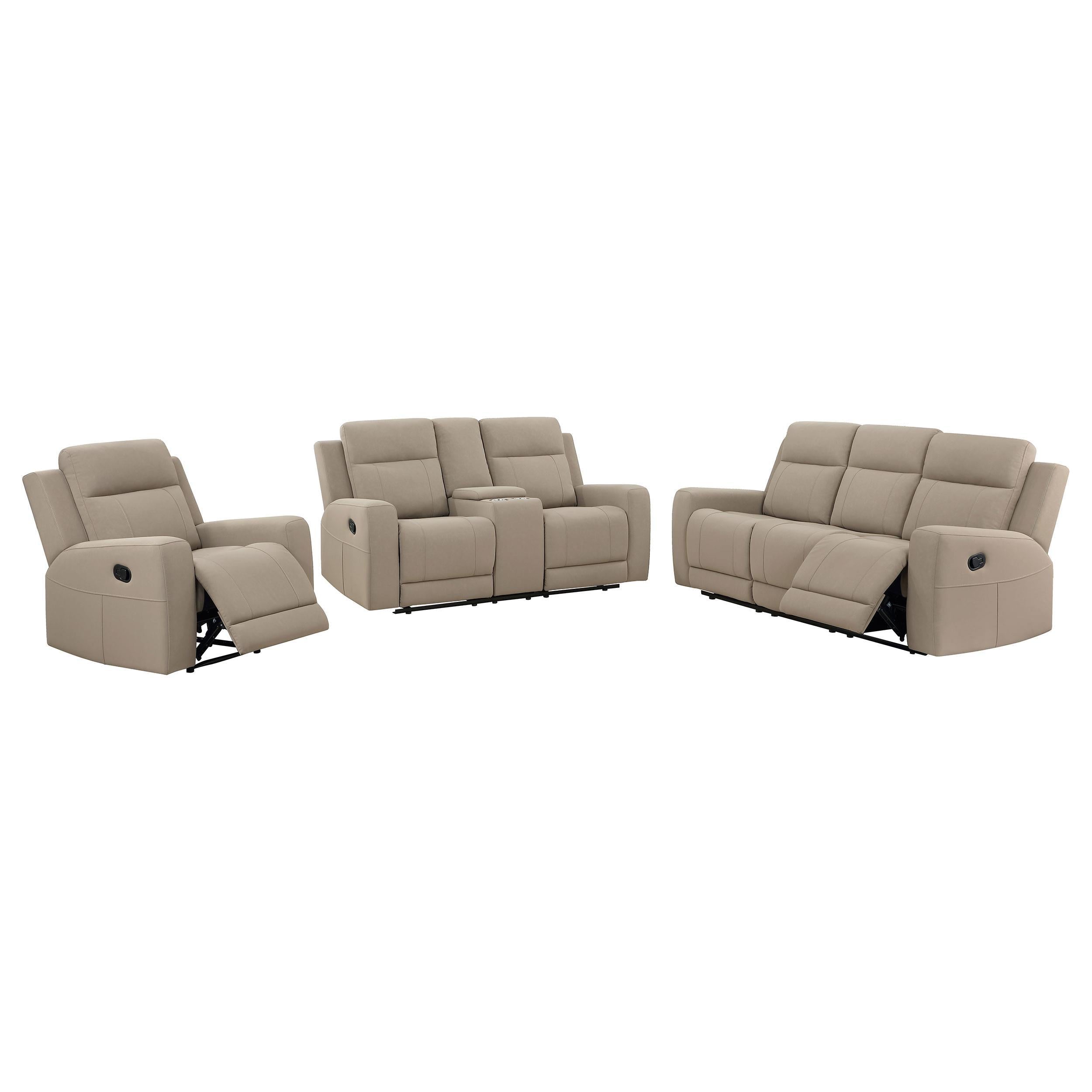 Coaster Furniture Brentwood 610281-S3 3 pc Reclining Living Room Set - Image 2