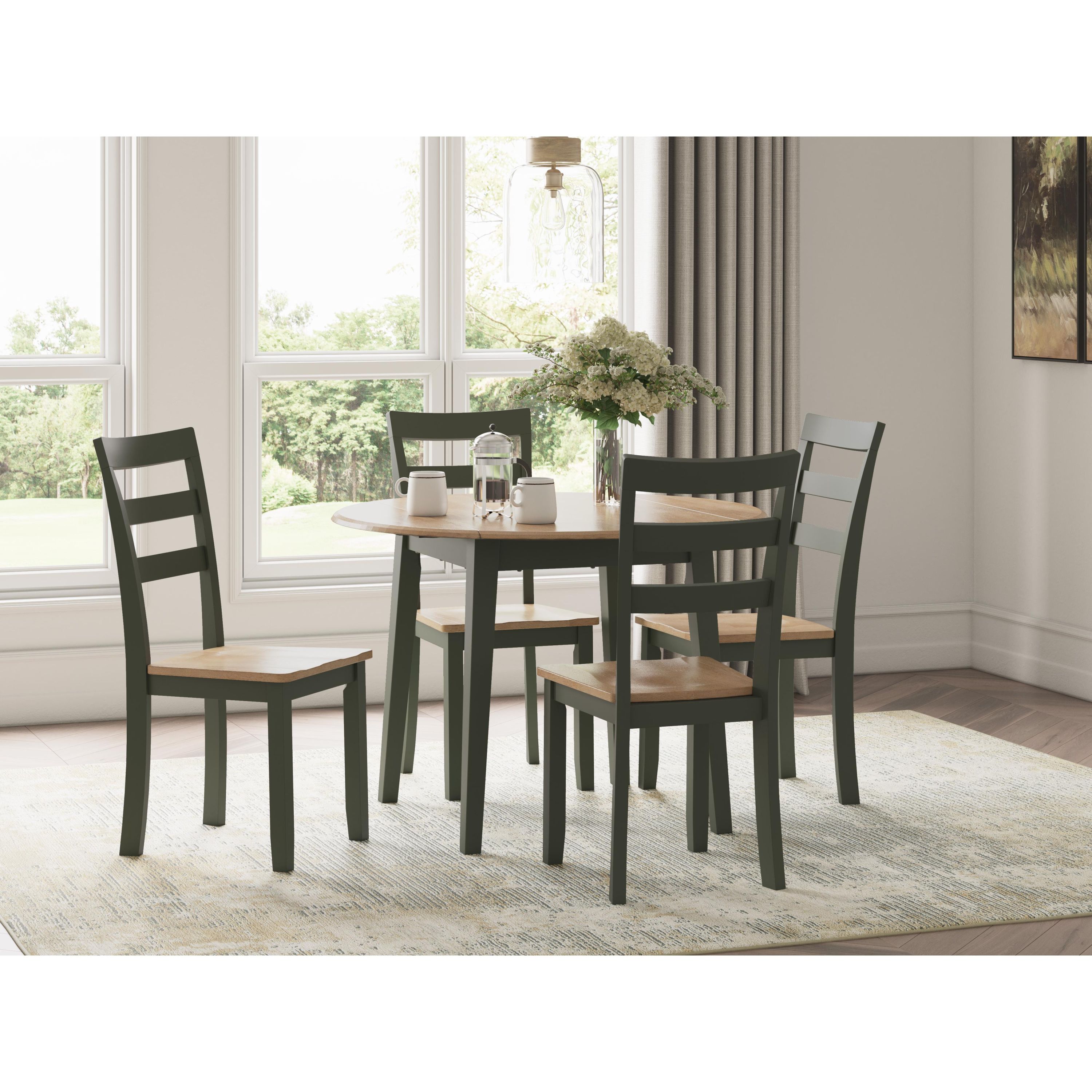 Signature Design by Ashley Gesthaven D401D1 5 pc Dining Set - Image 1