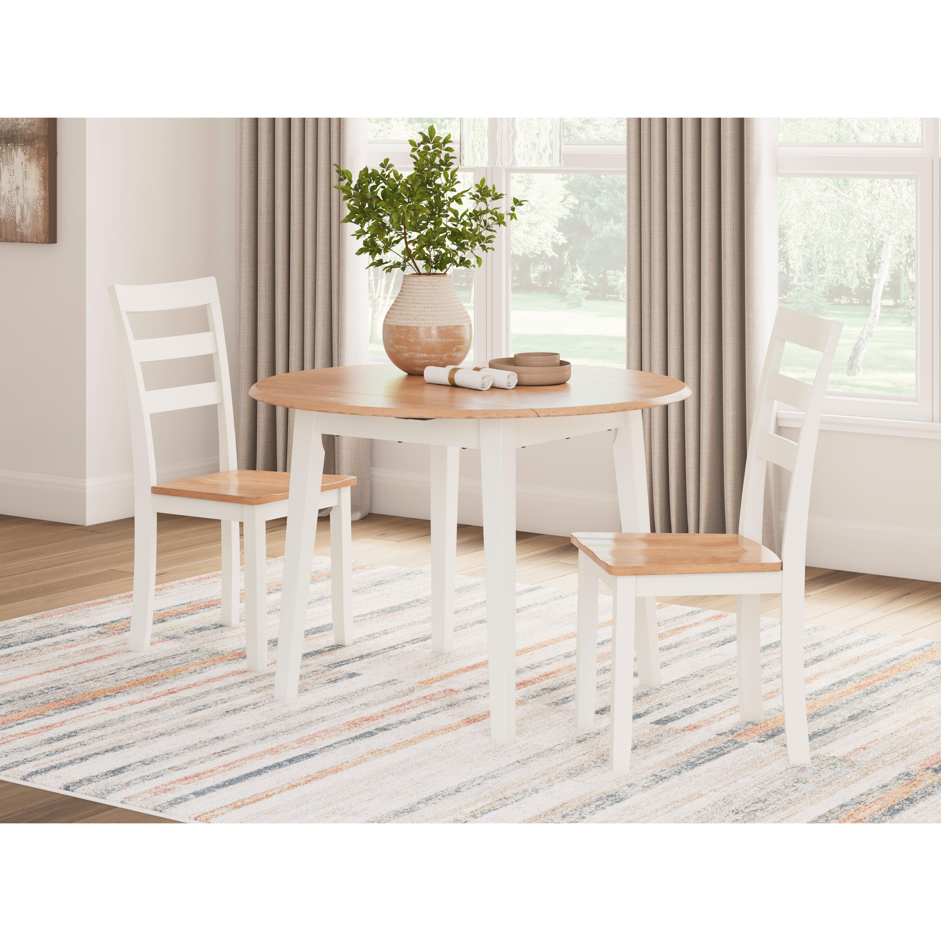 Signature Design by Ashley Gesthaven D398D4 3 pc Dining Set - Image 1