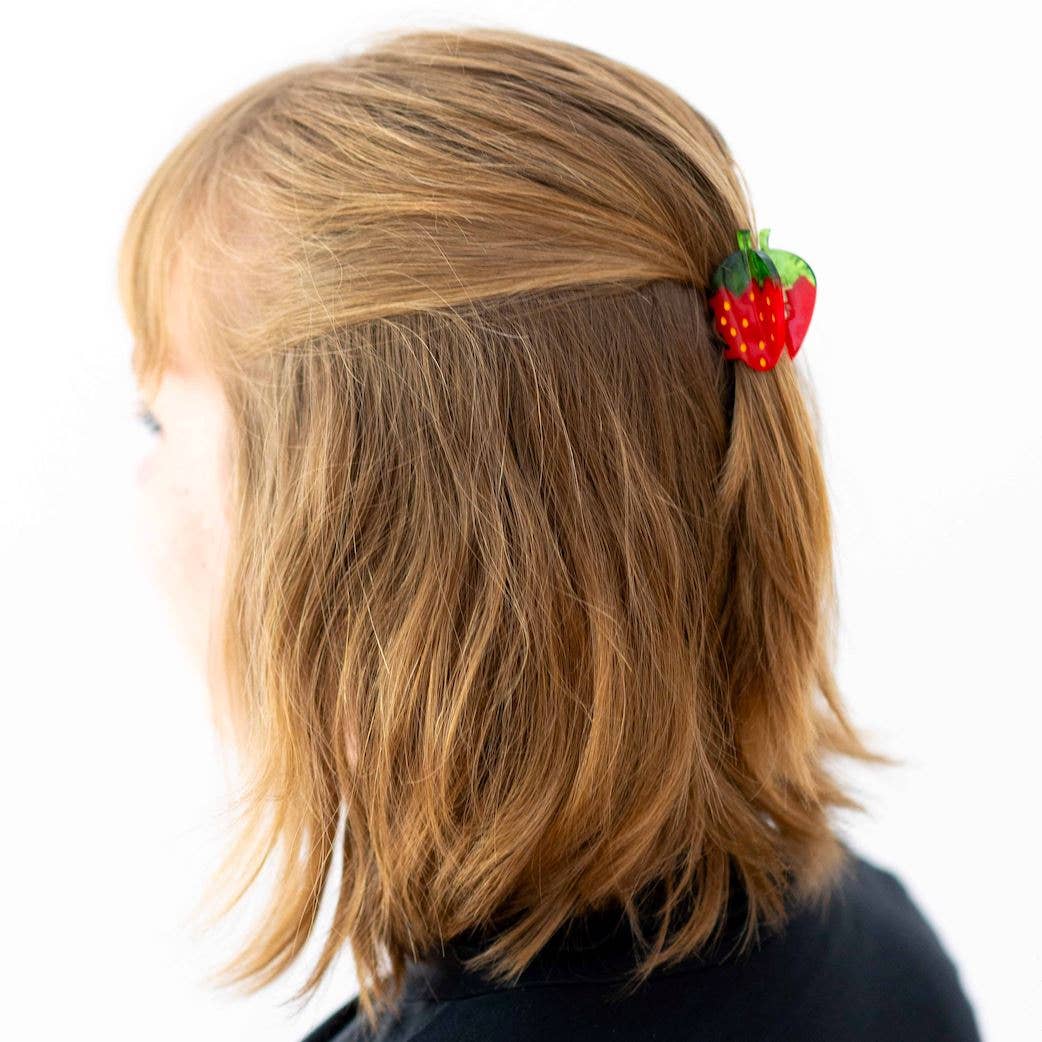 Mini Strawberry Hair Claw Clip - Image 2