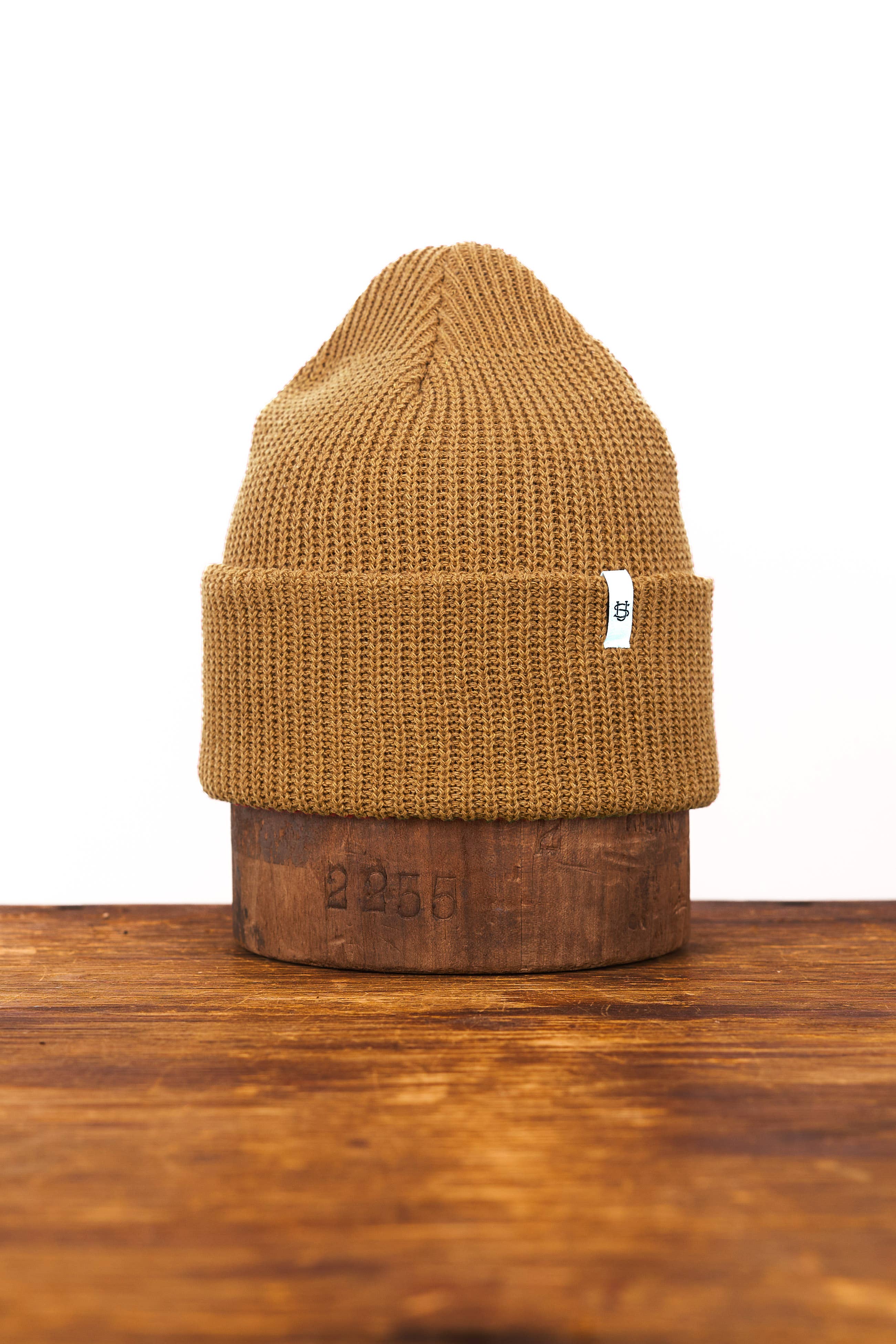Dark Goldenrod Upcycled Cotton Watchcap - Image 1