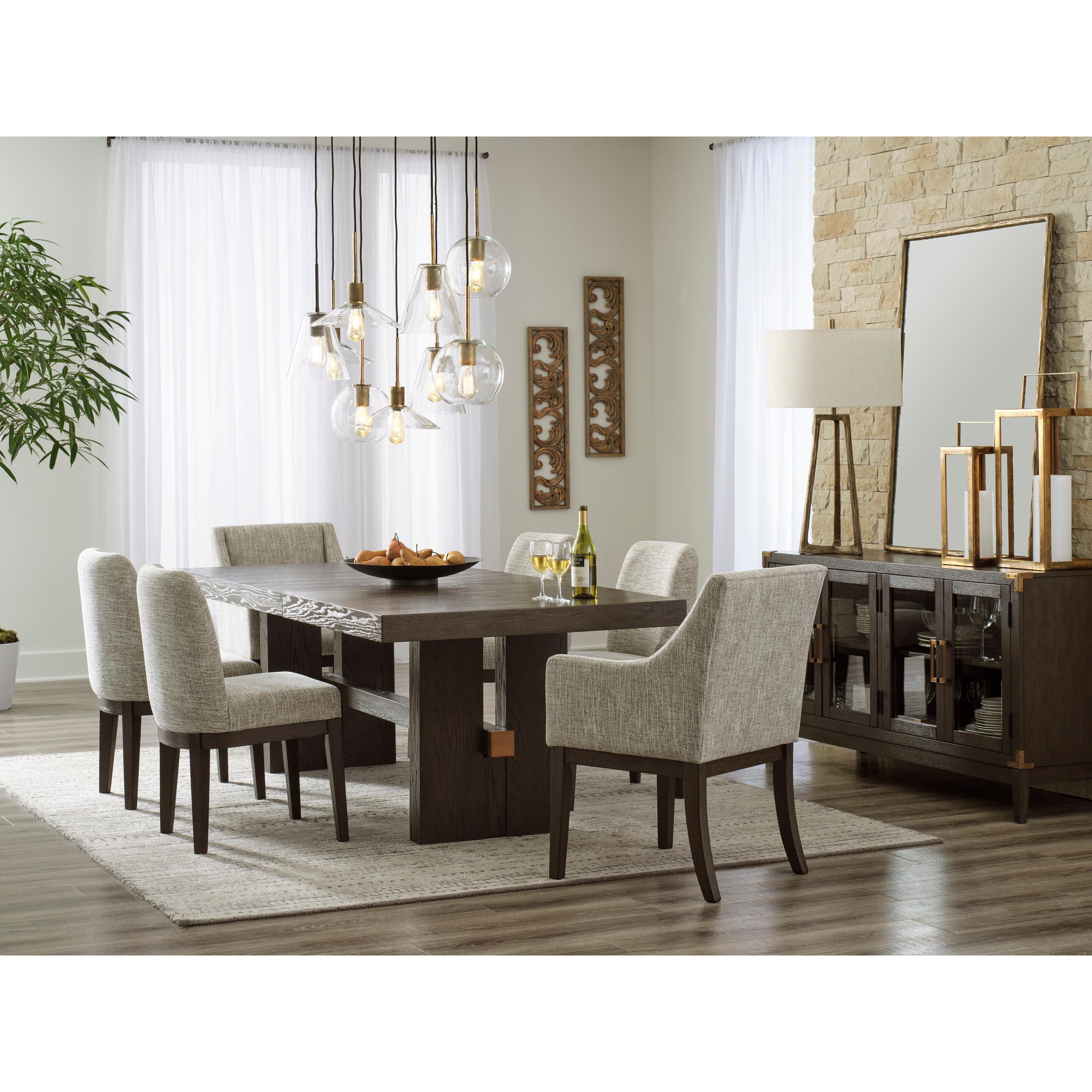 Signature Design by Ashley Burkhaus D984 8 pc Dining Set - Image 1