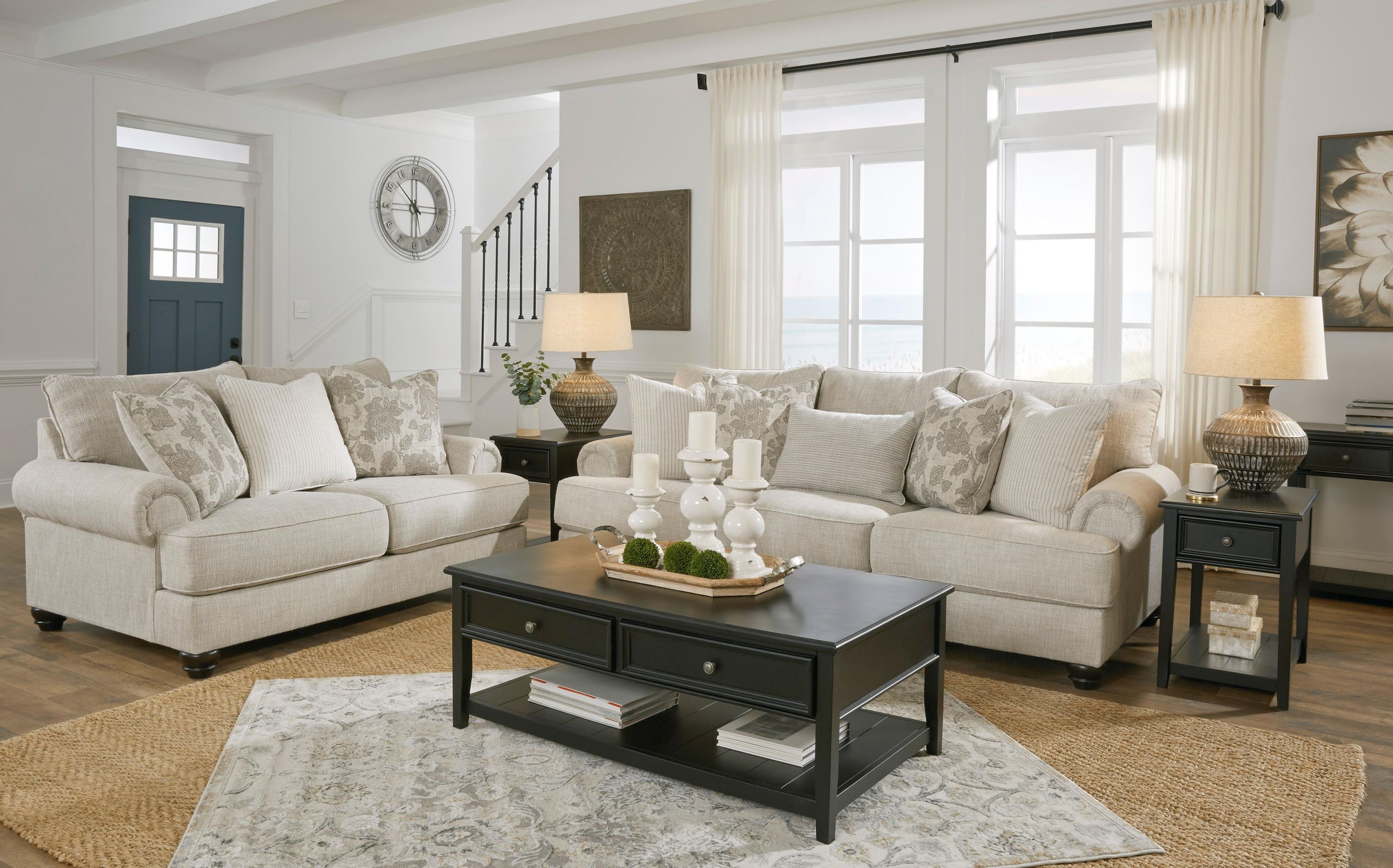 Benchcraft Asanti 13201U1 3 pc Sofa, Loveseat and Ottoman Set - Image 2