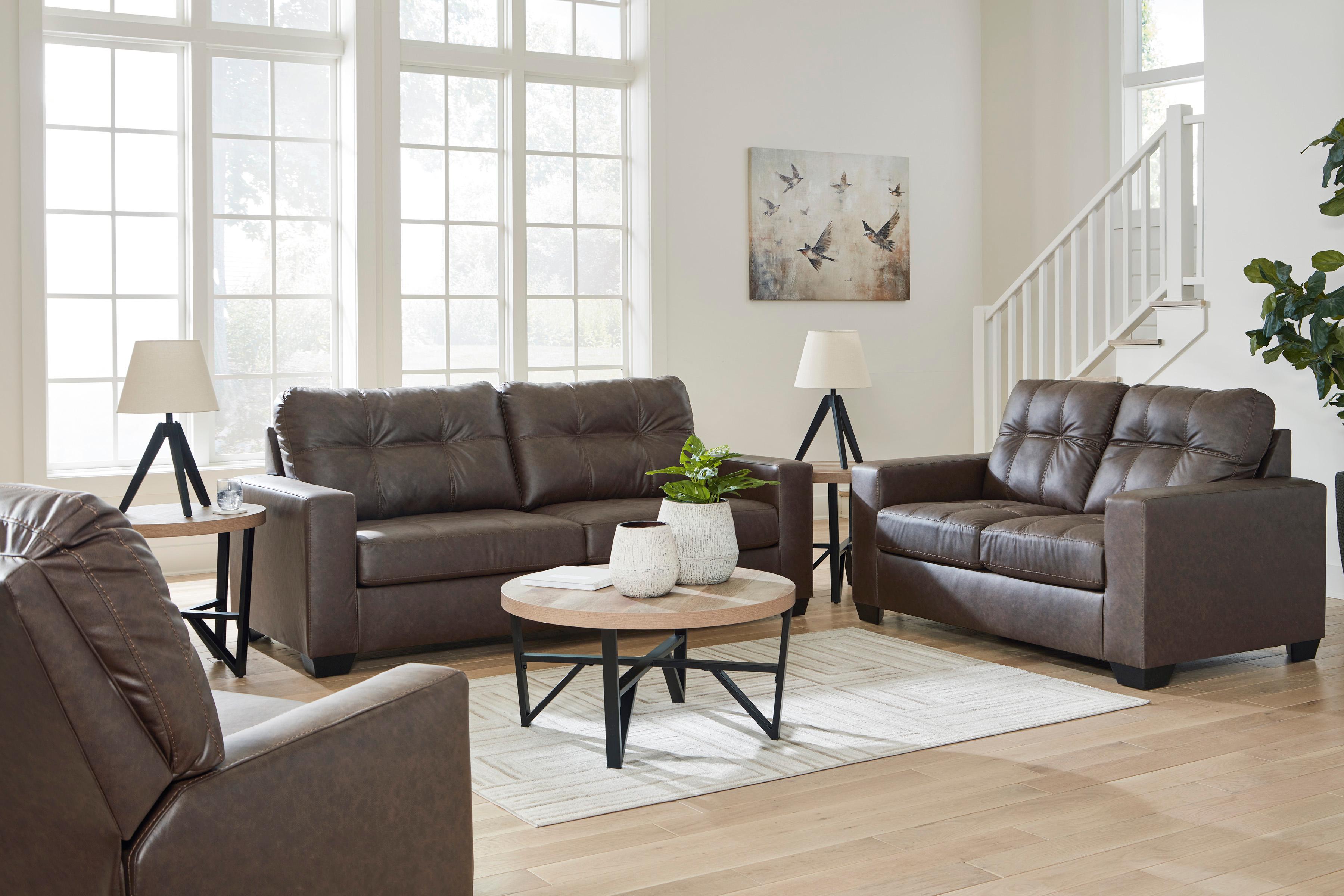 Benchcraft Barlin Mills 17003U2 3 pc Sofa, Loveseat and Recliner Set - Image 2